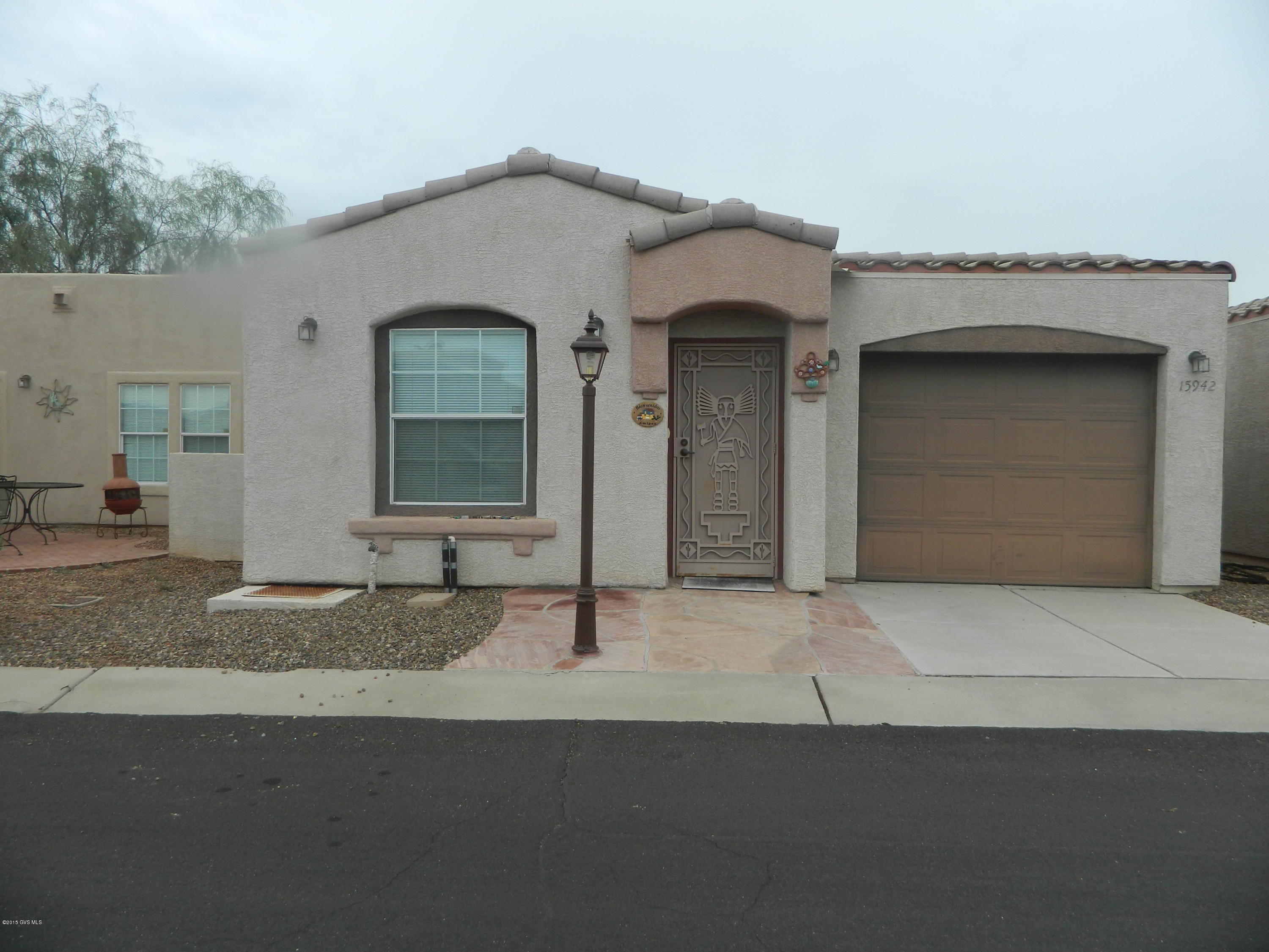 2 bedrooms 2 bathrooms offered fully furnished including linens and kitchen supplies. It has an 2' extended garage. There is a nice patio in the back with no one behind you. Rancho Resort is an awesome 55+ community with lots of amenities. The owner will do a carry back with 10%, 15% or 20@ down at 8%, 7% or 6% interest.
