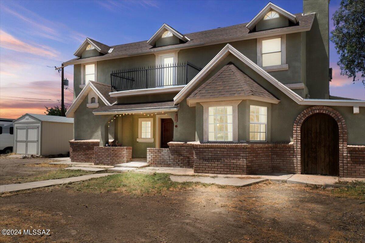 This large home really has all the space you could ever want!! The front living room has gorgeous bay windows and wood burning stove. This home has many features throughout: granite counter tops in the kitchen, claw foot tubs (down stairs bathroom), 2 balconies, large bedrooms, large laundry room and plenty of space outside!! There is a 10x20 storage shed outside. This home also features 2 A/C units (one for upstairs and one for downstairs). Centrally located close to schools, shopping and downtown.Schedule your appointment to see this truly stunning home.