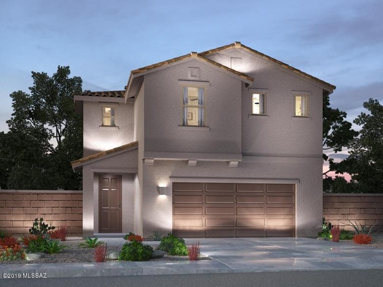 Brand NEW energy-efficient home ready Jan-Feb 2020! This four bedroom home has lots of space for family and guests. You can keep everyone entertained in the great room just off the kitchen.
The dining area has a covered patio that you can use for additional entertainment space or to relax. The master suite is huge and the perfect
retreat at the end of the day. Chic B Package - Tahoe Maple Truffle cabinets, New Caledonia grainte
countertops and 18 x 18 tile in all the public spaces and carpeting in the bedrooms. Love living at Madera with the sport courts, swimming pool, parks and playground. Known for their energy-efficient features, our homes help
you live a healthier and quieter lifestyle while saving thousands on energy bills.