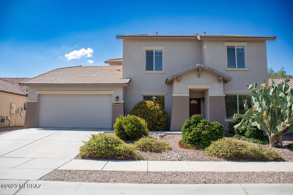 This 2-story home with 4 large and spacious bedrooms and 2.5 baths on an oversize lot with a tandem 3 car garage, is clean and ready to move in. The backyard has artificial turf, a full length covered patio, vegetable garden and fruit trees. There is plenty of storage, from under the stairs to walk-in over the garage storage.  Conveniently located to the Marana Premium Outlet Mall, Twin Peaks Elementary, grocery stores, shopping and restaurants.  This home is a dream. Make an appointment to view it now!