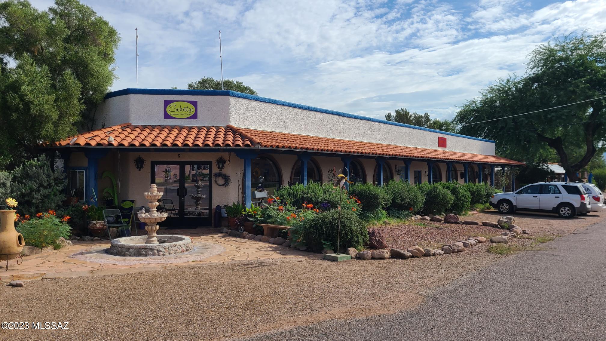 Excellent corner location in the Historic Village of Tubac. Well-known retail location for many years with good pedestrian and auto traffic.  Lots of area parking. The property has recently been updated and renovated with a new roof, work done on the interiors, HVAC, paint, plumbing, bathrooms and more. The property currently has three tenants that provide a steady income with strong upside potential. Tubac is becoming more and more recognized as the place to visit, shop and live.  Only one other retail property in the Village for sale at this time. A great opportunity!