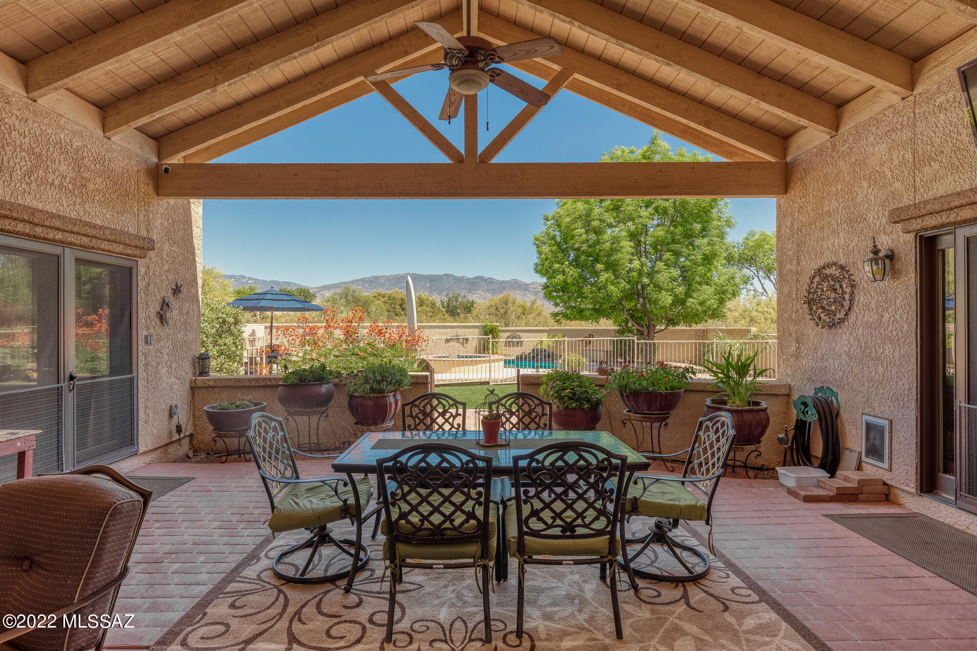 The Tanque Verde Valley home you have been looking for! Entertainers Dream w/ No HOA! Turn key 4 bed 2.5 bath home checks all the boxes, Beautiful Chef's kitchen with custom coffee/wet bar, Granite Counters, and Stainless Steel Appliances. Remodeled Bathrooms, Functional layout with multiple living areas, Huge Covered Patio that overlooks the Rincon Mtns and pristine resort like backyard with Pool, Spa, & Outdoor fireplace. 2 car garage + add'l detached 4 car garage (current workshop) has AC and ready for all your hobbies. RV Parking with hook ups & room to store all your toys & haulers out of sight. Pictures and Floor plan attached speak for themselves. Need more storage? 300 sf Insulated Storage container will hold all the extras. 2021 Water heater, less than 5 years old HVAC units.