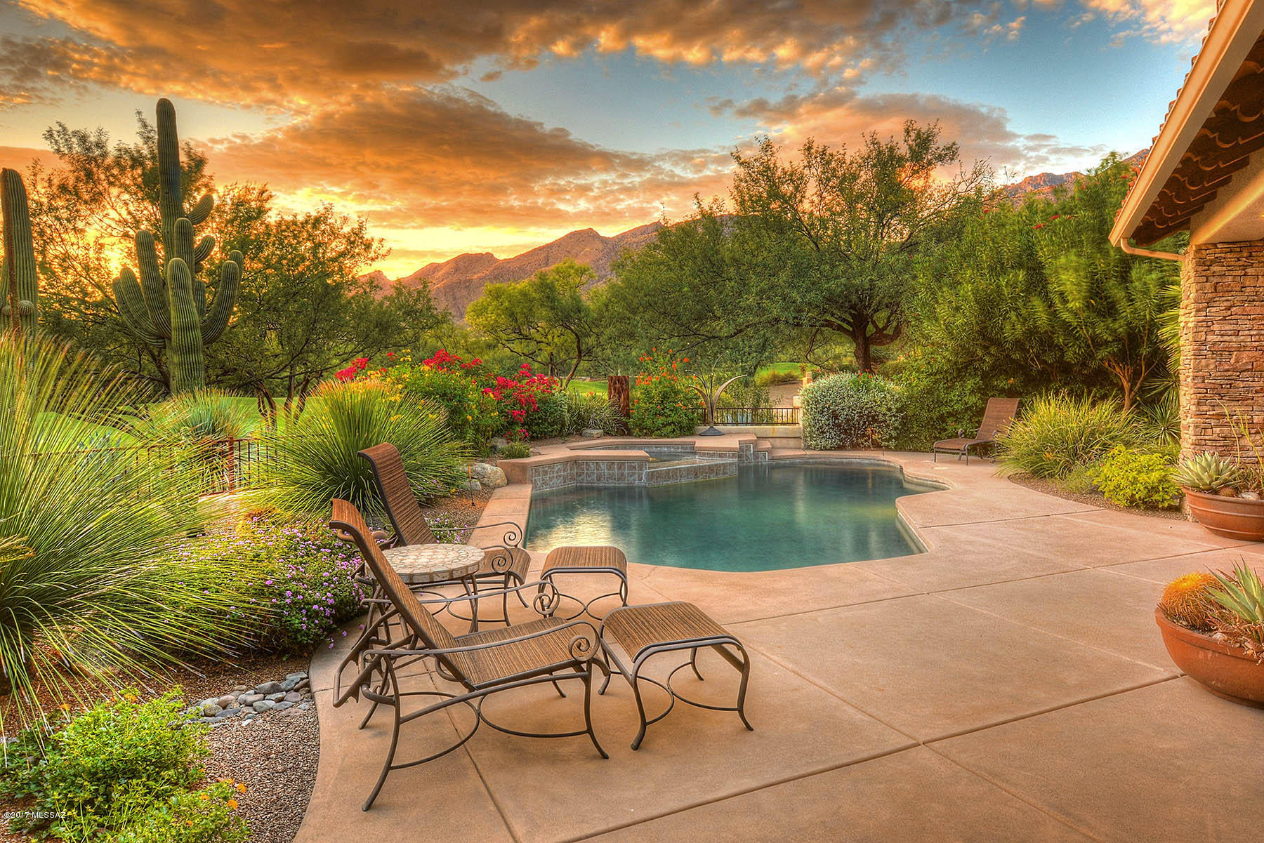 Exceptional Value! - Absolute Resort Style Living in This Completely Remodeled & Expanded Custom Home on the 9th Green of the VC Canyon Course. Meticulously Maintained w/Attention to Detail Throughout, This Stellar Home Features a Lush Courtyard Entry, Light & Bright Open Floor Plan, Oversized Windows & High Ceilings, Flagstone & Mesquite Wood Flrs, Formal Living & Dining Rm, Spacious Island Kitchen Open to Family Room w/Fireplace, Custom Climate Controlled 700+Bottle Wine Rm, Soundproof Exercise/Game Rm w/Private Bath (w/Steam Shower), and Wet Bar, Executive Office, 1st & 2nd Floor Master Suites+2 Guest En suites, Loft, Brick Paver Driveway w/Oversized 3 Car Garage, 3000+SqFt Outdoor Living Space w/Mountain & Golf Course Views, Sparkling Pool & Spa. This One is a Showstopper!