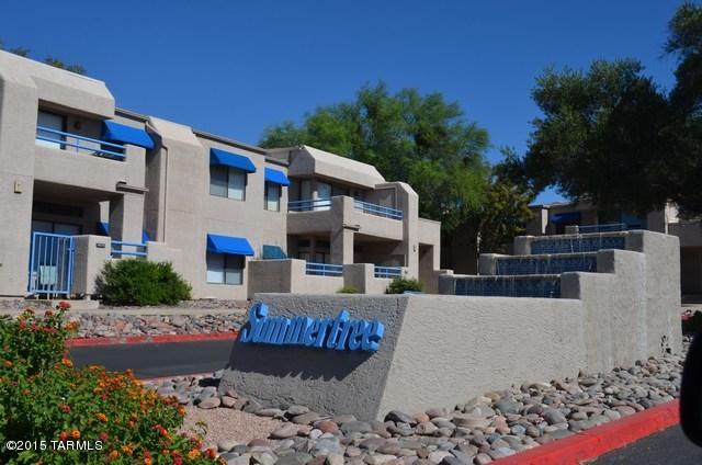 Kitchen many cabinets and counter tops,  dishwasher, fridge, stove. Closet Laundry with washer and dryer included, great room with fireplace. This ground floor condo has nice brick patio perfect for enjoying our AZ weather. Close to pool! Fully furnished.