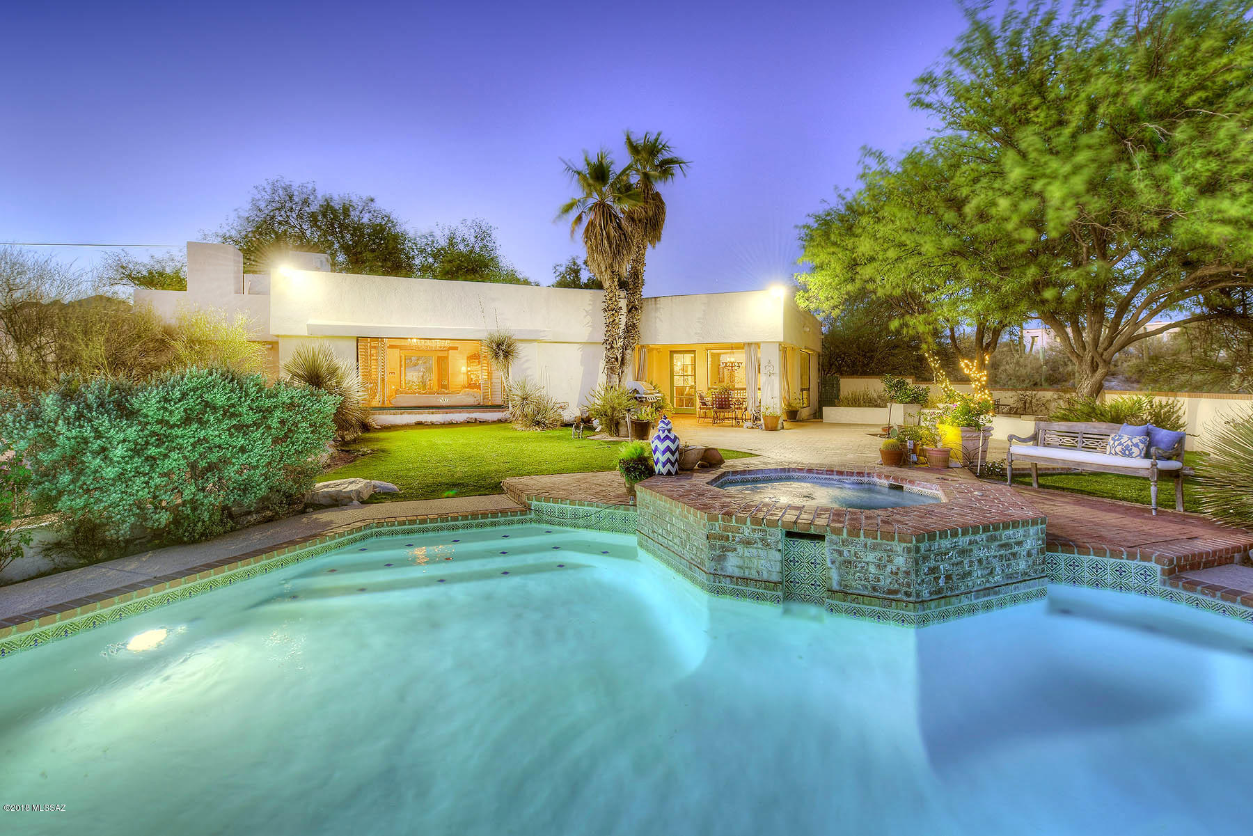 GRACIOUS & CHARMING JOESLER ON  2 ACRES OVERLOOKING CITY & MT. VIEWS IS OWNED BY THE MURPHEY FAMILY.  BEAUTIFULLY UPDATED, LUSHLY LANDSCAPED FRONT GATED COURTYARD W/FOUNTAIN, GRASS, EXQUISITE LIVING RM W/WALLS OF PICTURE WINDOWS, ELEGANT FIREPLACE , FORMAL DINING RM W/VIEWS OF MTNS, GOURMET ISLAND KIT W/WHITE KIT CABINETS, MARBLE COUNTERTOPS, GAS STOVE TOP, STAINLESS STEEL APPL, REFRIGERATOR, WINE COOLER, BUTLER PANTRY, BREAKFAST AREA OPENS TO  FAMILY RM W/FIREPLACE, LIBRARY, GORGEOUS CONCRETE & BRICK FLRS, 3 BR'S + DEN/OFFICE, 3 1/2 BATHS (EACH BR W/BATH) INCLUDING MASTER W/CLAW FOOT TUB, MARBLE TILED SHOWER & LG WALK IN CLOSET,FAB BKYD W/POOL,SPA, GRASS, SEPARATE  STUDIO(SQ.FT NOT INCLUDED)DIST.16, VIEWS,VIEWS, DINING RM CHANDELIER DOES NOT CONVEY. FLR PLAN UNDER PHOTOS,VIRTUAL TOUR.