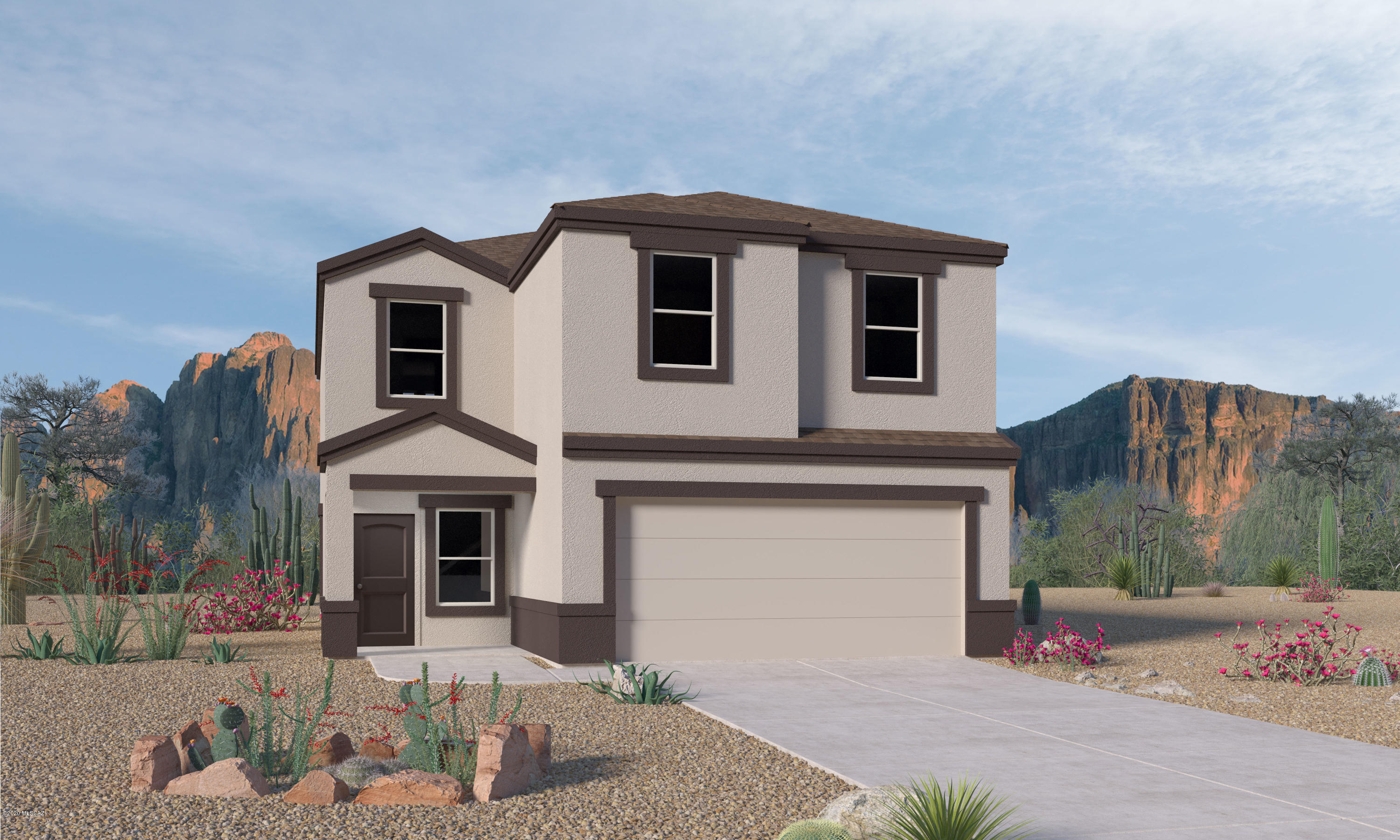 Make home ownership a reality & buy your brand new home from D.R. Horton Homes Newest Community at Tres Pueblos Este!  Come see our KATE Floor plan @ 2264 sq. ft.   This home is an Energy Star Qualified Home which will save you up to 30% on your utility bills every month! Included with this home is- 9' Ceilings, 36'' Cabinets, Granite Counter tops @ Kitchen and Quartz countertops at the Bathrooms, Stainless Steel Gas Range, Microwave and Dishwasher, 16x16 tile in staggered brick lay, everywhere but the bedrooms and great room which will be carpeted, 5 panel doors, Home Is Connected package, and much more! There are too many awesome features to list them all, you have to see it! This home is our 2264 sq. ft TWO STORY plan with 4 bedrooms & 2 .5 baths, 2 car Garage, plan #X30K/KATE Plan.