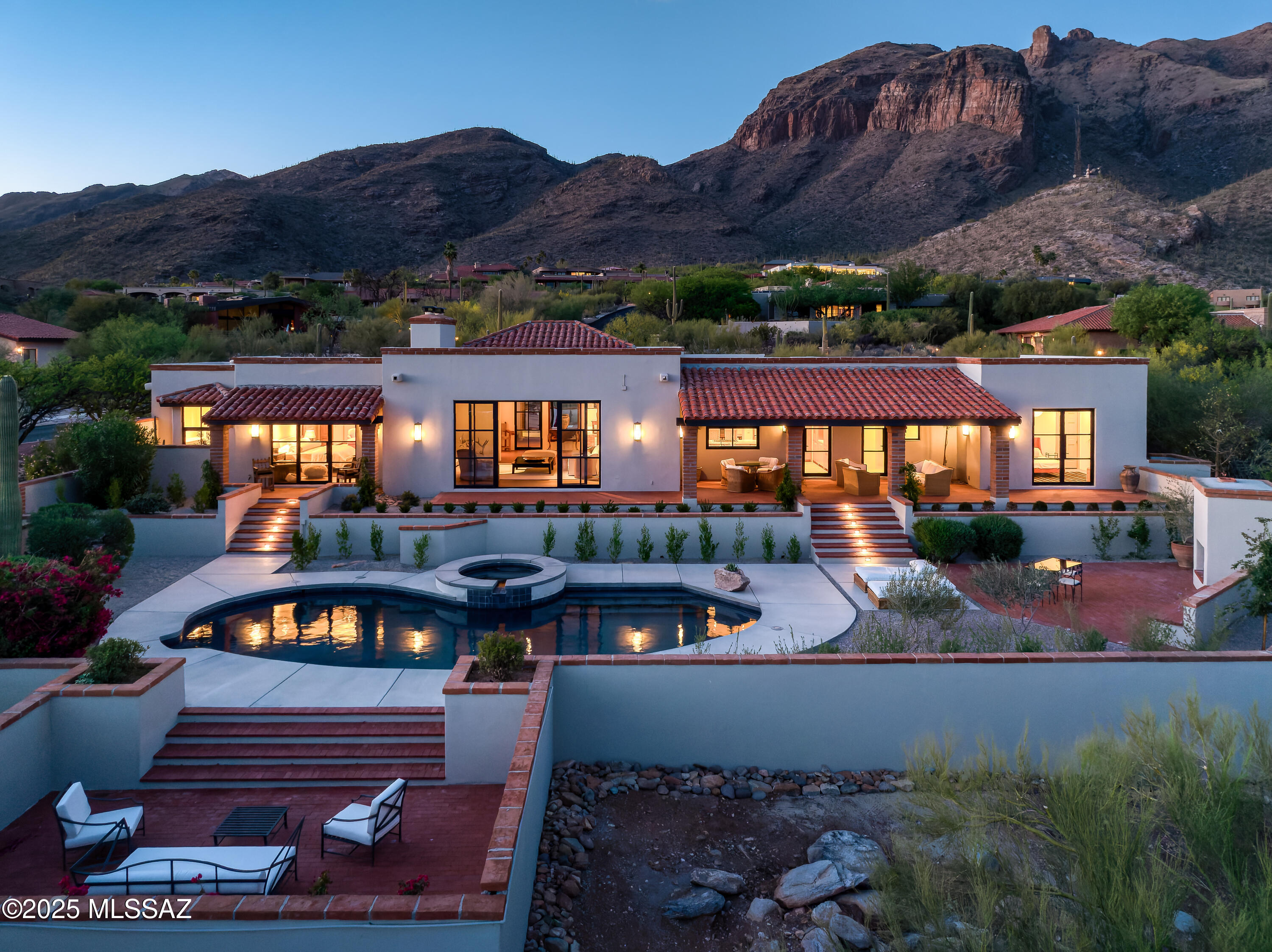 Perched on one of the finest lots in the gated community of Cobblestone, this masterfully reimagined residence by renowned designer Casey W. Smith sets a new standard in luxury living. The home's elevated position captures sweeping city and mountain views, offering the essence of refined desert living.

Rarely does a property undergo such a thoughtful and comprehensive transformation. Every detail has been meticulously curated using the finest materials. From the harmonious flow of the living spaces to the exquisite finishes throughout, this thorough and intentional renovation will no doubt impress. 

This is more than a home — it's a statement of timeless elegance and sophistication in one of the most sought-after communities in Tucson. A rare opportunity to experience the pinnacle of design and location.

Situated in one of the city's most coveted locations at the top of Campbell in the prestigious Catalina Foothills, this exceptional property offers the finest in luxury living. The area is home to the city's most upscale boutiques, renowned fine dining, and vibrant art galleries. Nearby, you'll find major resorts, exclusive country clubs, top-rated schools, and world-class golf, tennis, and hiking trails  all just moments from your doorstep.

The furnishings, available on a separate bill of sale. 

A detailed list of property features is available under documents or upon request.

Private showings available upon request.