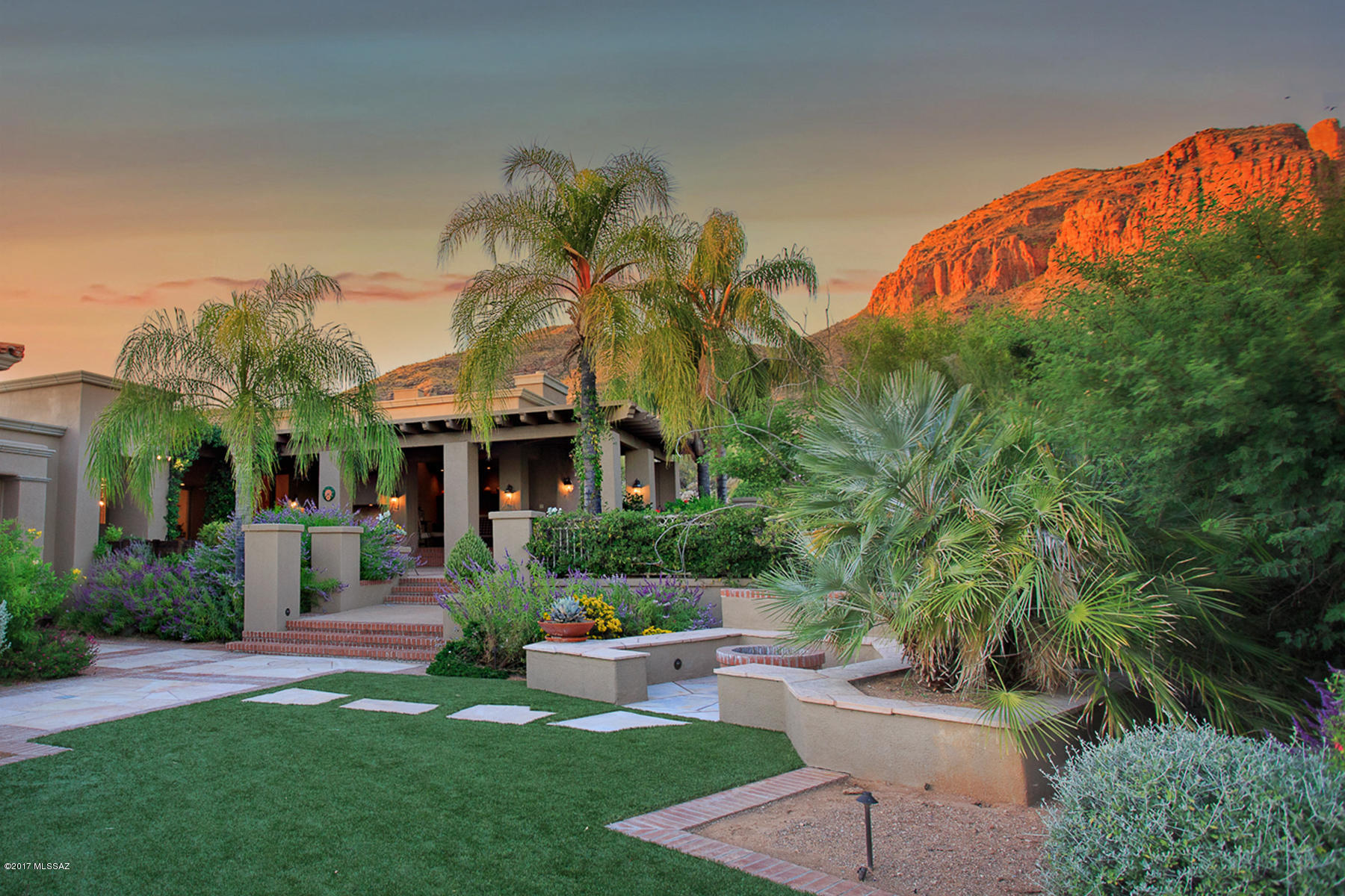 $250K Reduction 2/1/19 The finest of Tucson's Indoor/Outdoor Lifestyle. Sited in Cobblestone, an exclusive gated community, high above the Tucson valley, on an exceptionally private, quiet and panoramic view lot. Imagine glorious sunrises/sunsets, rugged mountains and city lights below. Designed by Michael Franks, built by David Baird the home has all the spaces your family would want. Whether formal celebrations in the living and dining rooms, or casual soirees in the great room or on the many covered patios, an entertainer's joy. Every family member will enjoy a special personal place. The large kitchen has the granite counters, cabinets, appliances for a gourmet cook. Outside-WOW-an open room, multiple patios, kitchen. NOTE: At $LP, Seller will credit installation of a NEW POOL. Ask LA.
