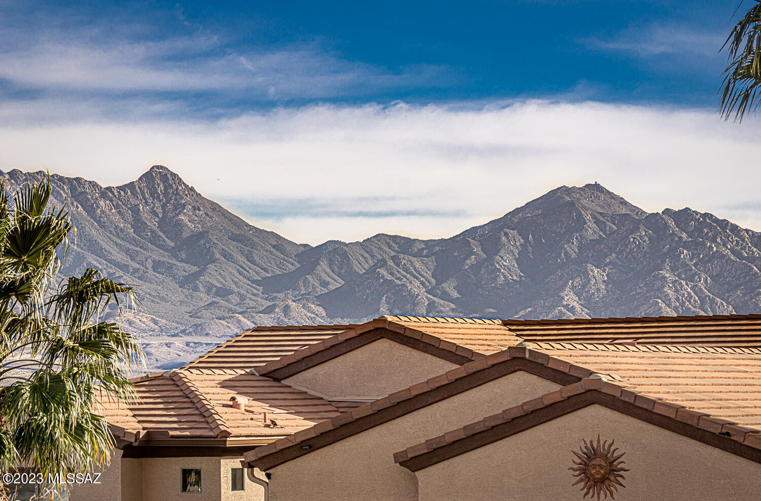 Beautiful Las Campanas Home in the Heart of Green Valley, VIEWS of the Santa Rita Mountains This home has a Great Room (San Dimas floor plan), 2 Bedrooms, Den/Office and a Large 2 Car Garage.Beehive Fireplace w/custom paint/Tile, 2 Bay Windows, Kitchen features: Maple Cabinets, a new Electric Range/Microwave, Tile Backsplash, Double Roll-Outs and Knobs on the Cabinets. Many upgraded features which include the Light Fixtures and Ceiling Fans. Custom Paint throughout the house, Laundry Tub, ADA Toilets and there are just too many features to list them all. Private Back Yard; great for entertaining, The Hot Water Heater was replaced in 2021. The home is being sold furnished (Including the artwork).   Owner  would like the COE after 4/30/2023. 1st Class - Must See !!!