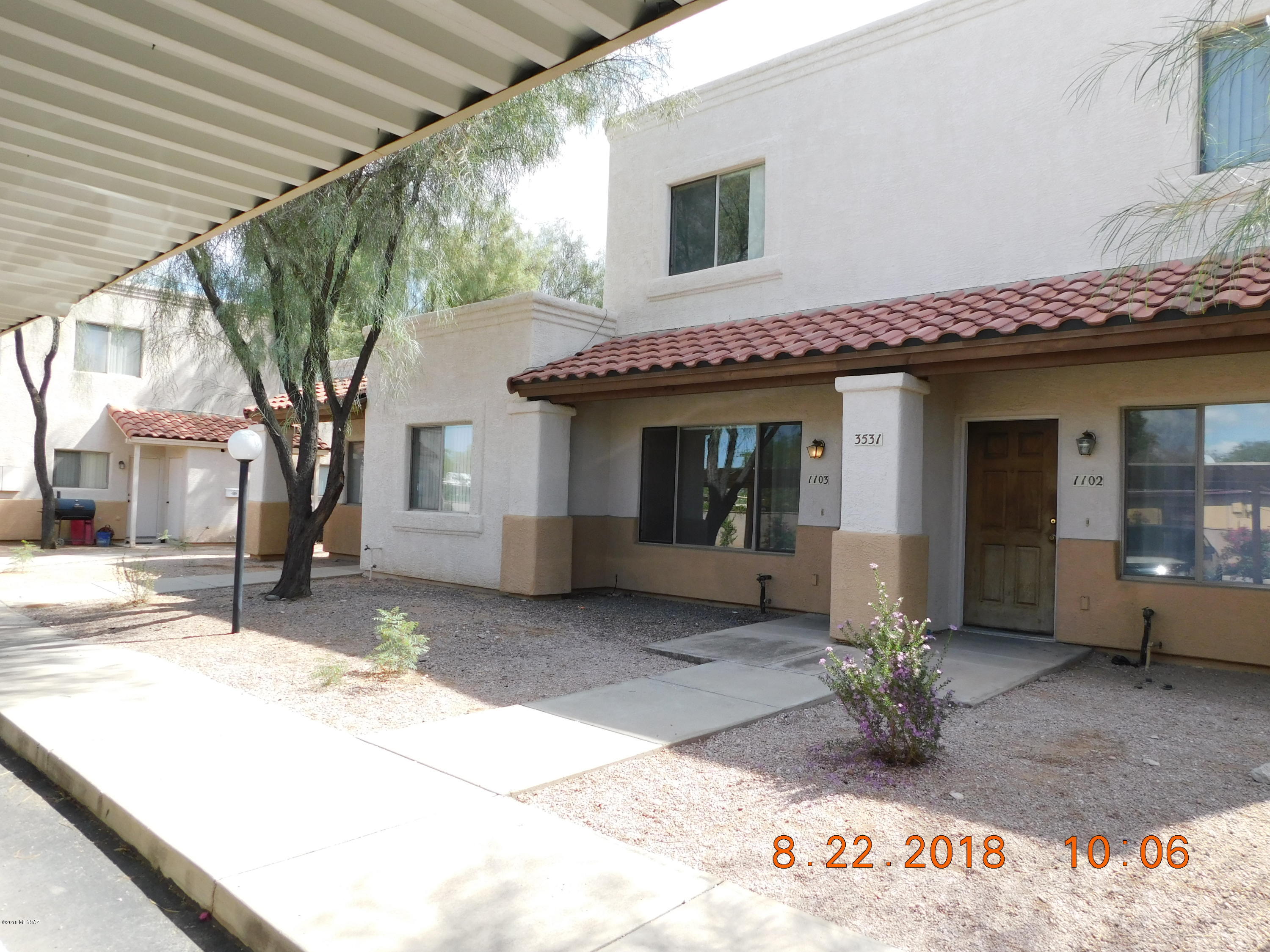 Come check out this amazing two bedroom two and a half bathroom town home. With brand new carpet this property is sure to impress centrally located near Glenn and Palo Verde, This home is close to a variety of shopping and dining options. Home is also very close to public transportation should you need it. Each unit comes with its own washer and dryer. This is a two story unit that comes with an extra half bath downstairs for guests to use. Kitchen has a eat in feature to put bar stools up at the counter. Small back yard is included great for pets. The bedrooms are located upstairs with two bathrooms for you to use. One bedroom has a walk in closet and the other has an entire wall of closet space with three doors. There is also a linen closet, coat closet, and a pantry in the kitchen.