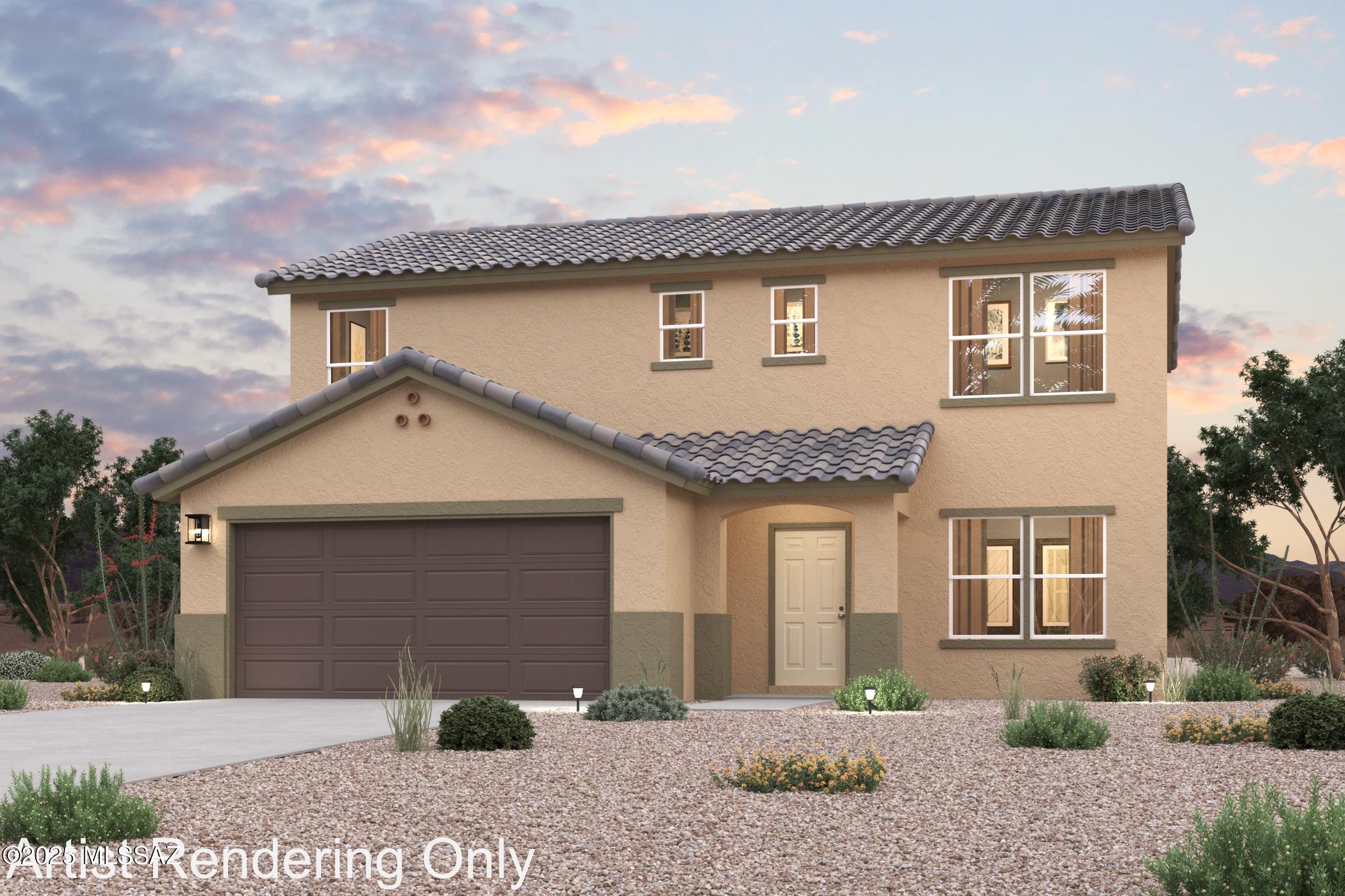 Experience elegance in this newly built home nestled within the exclusive Entrada Del Toro Community. Introducing the Sage Floor Plan! This thoughtfully designed two-story home combines modern convenience with elegant features. The main level boasts an open concept layout, perfect for seamless living and entertaining. The spacious great room flows effortlessly into the dining area and a contemporary kitchen, equipped with granite counters, stainless steel appliances, and an island. A versatile flex space on the main level can be tailored to suit your needs, whether as a home office or additional living area. Upstairs, discover five generously sized bedrooms, including a primary suite that offers a walk-in closet and an en-suite bathroom with a double vanity for added comfort and function.