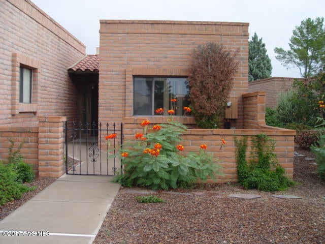 Updated single family home in picturesque Desert Hills IV for 12 month lease only. Located in a 55+ retirement community.This 2 bedroom, 2 bath home features a nice kitchen, tile floors in all the right places and a one car garage. Garage has lots of storage. Eat-in kitchen with convenient laundry closet. AZ room and small patio. View from the front courtyard.One dog allowed. View from the front courtyard.Owner is an Arizona Licensed Real Estate Agent.