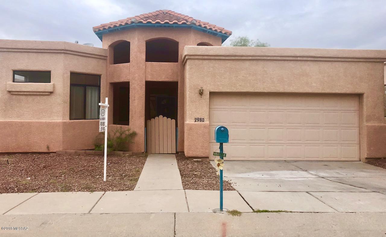 Lovely home in a desirable location with a community pool. Nice architectural elements, soaring ceilings and lots of light. 3bed/2bath, new carpet, granite in kitchen and bathrooms, new  w/d, enclosed yard and covered patio.