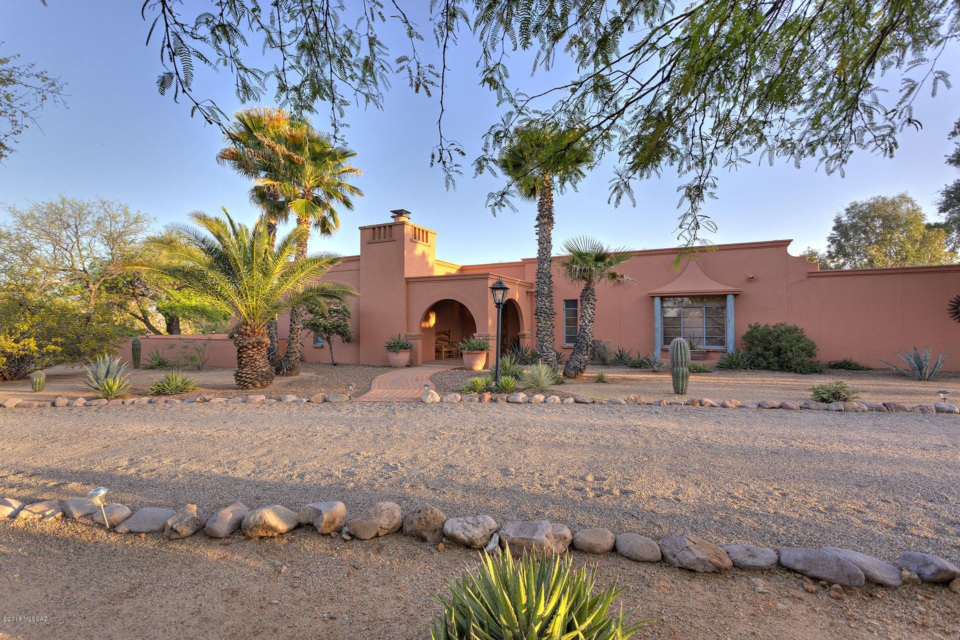Seller is taking offers as this is a Contingent Contract on the successful sale of the potential buyers property. So don't take this home off your list.A Historic Hacienda in the ACRES. NO HOA, NO Age restriction,YES there is space for an RV.The main house has 3 Bedrooms(or make one a den) 2 baths, great room w/fireplace, family room w/fireplace, kitchen w/walk-in pantry stunning covered and and uncovered patios on two sides with SPECTACULAR VIEWS! And there is a 720 sq.ft. casita with it's own entrance, parking, dual sinks at the bath,a huge walk in closet and ''kitchenette''. So CHARMING and truly a home for all seasons.