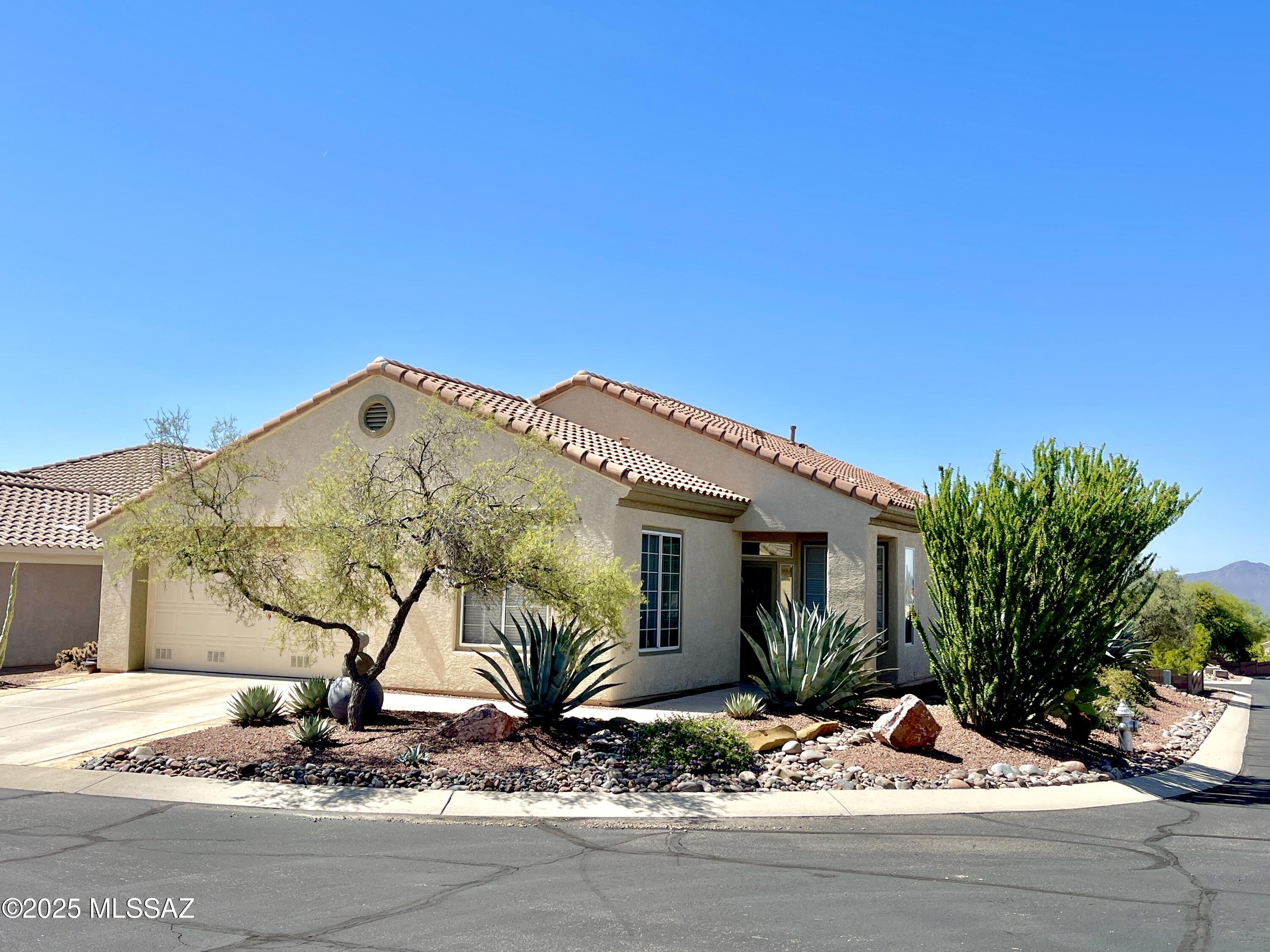 Fully Furnished 2BR/2BA home in the Highly Desirable Heritage Highlands Community of Dove Mountain! Located on a corner lot with large kitchen and stainless steel appliances. Fabulous living room with gas fireplace. Large primary bedroom with a queen bed. Guest bedroom has two twin beds that can convert into a king.  Peak rate (Dec-April) $4,200 w/ internet, and $200 monthly allowance towards remaining utilities. Off-season rate (May - Nov) $2,885 tenant pays all utilities. EMS Realty represents the Landlord only for this listing.