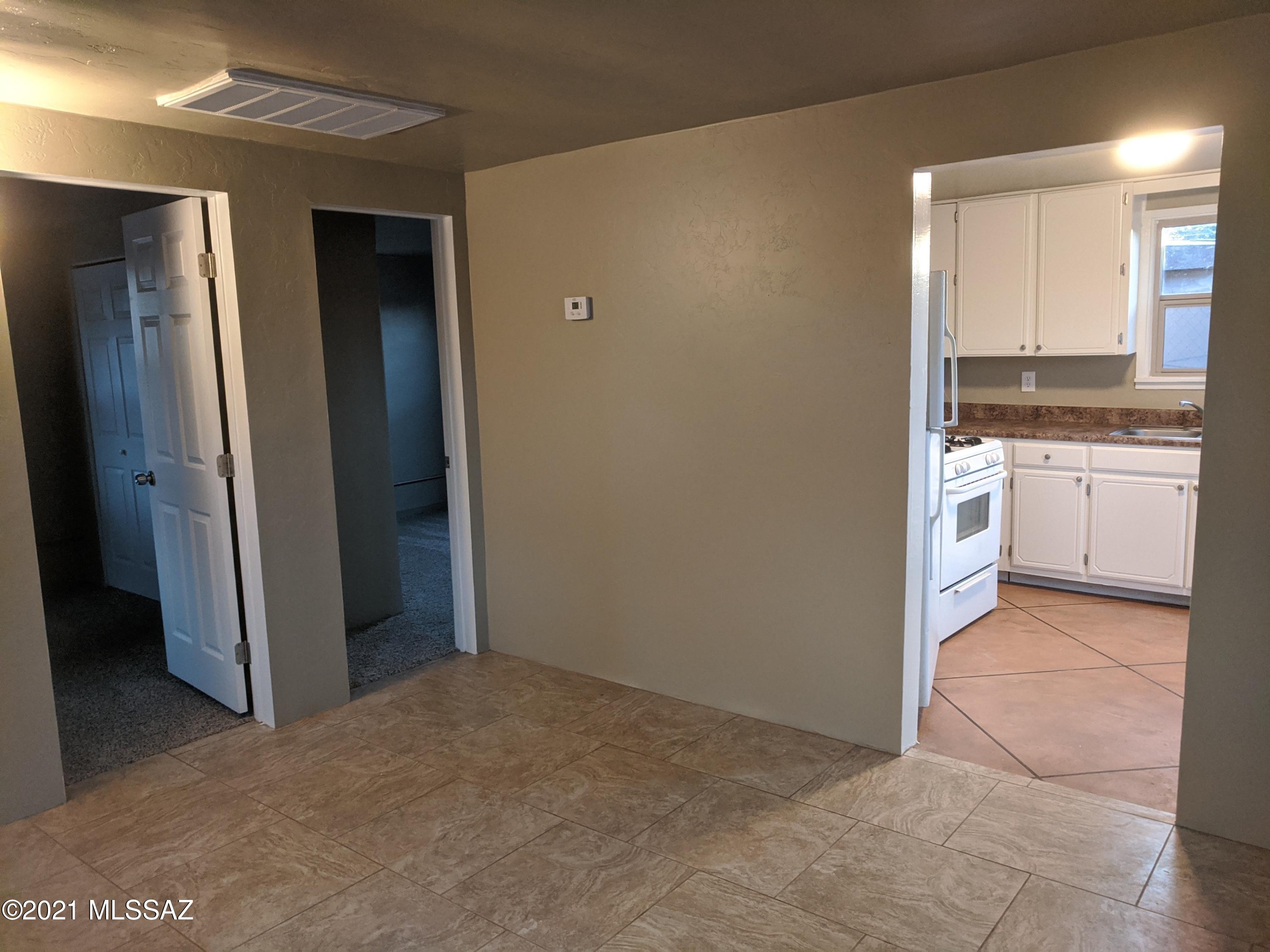 Great Cash Flow property in south Tucson. Front tenant is Section 8 and has lived in unit for 20+ years and pays 695.00. Back unit was
 remodeled by previous owner, and had ac added to the rear unit and has a tenant thru 5/31/22 @ 675.00 per month. Owner pays water and trash only. Both units are
metered separately for gas and electric. Please don't bother tenants.