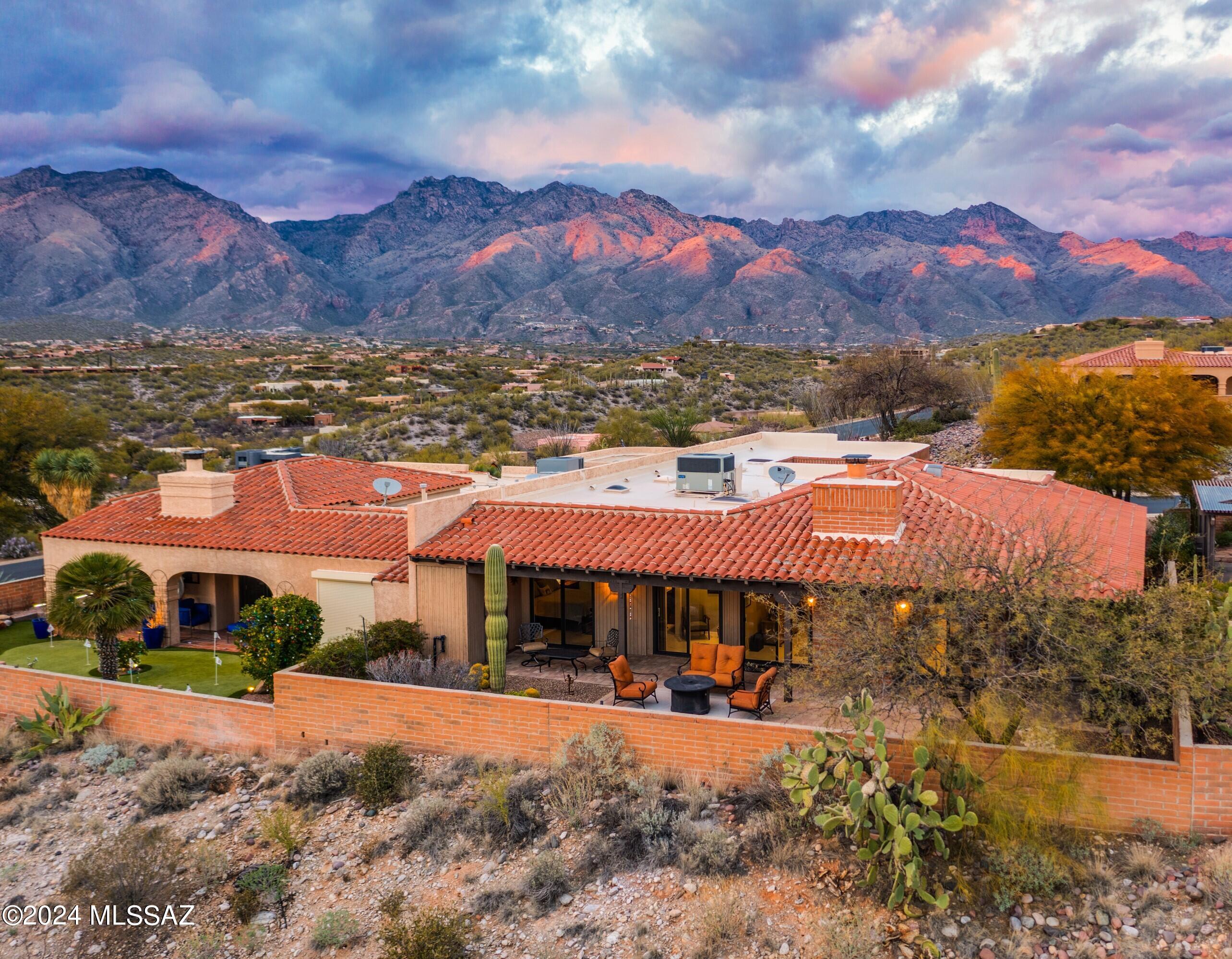 Spectacular city, valley, mtn & sunset views! Totally lremodeled greatroom feel and ready for move-in. Very light filled with stuffing light colored 24'' tile throughout. Gorgeous cherry wood cabinets, matte finish quartz & newer (2021) SS appliances round out the kitchen. Large primary bed w/extra sitting or office area. Primary bath has large spa like shower, new cabinets & beautiful quartz ctrs. Guest bath has walk in shower/ new cabinets w/ quartz ctrs. All the important things have been taken care of: new HVAC 2021, Remodel 2021. New Olander (Milgard) windows & doors 2020, window treatments 2021-2022, Patio pavers & new drip system 2018, softener 2019....the list goes on. Community pools, spa, tennis & pickleball court & clubhouse. Welcome Home to Fairfield!