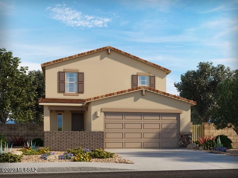 Brand new, energy-efficient home available by Nov 2023! Enter this gorgeous home through a foyer leading directly to the open-concept great room with a fabulous covered patio. Upstairs you can host game night in the spacious loft. The laundry room is also conveniently located upstairs. Chaparral at Rancho Marana is selling by appointment only in Marana, AZ. This community offers four single and two-story floorplans to choose from and offers an array of amenities including parks, playgrounds, walking and biking trails, picnic areas, and activities for the whole family. We also build each home with innovative, energy-efficient features that cut down on utility bills so you can afford to do more living.
