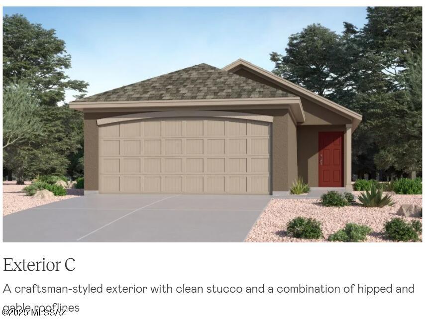 This new single-level home features a convenient open-concept layout that combines the kitchen with the living and dining areas. Three bedrooms are tucked away to the side of the home for enhanced privacy, including the spacious owner's suite, complete with a spa-inspired bathroom and walk-in closet. A two-bay garage completes the home. Our homes come with Quartz Countertops, the Frigidaire Stainless Steel Appliances, Rinnai Tankless Water Heaters, Post-Tension Foundation, Taexx built-in pest control system, Radiant barrier roof decking, 2'' Faux Wood Blinds and more! As an added bonus, this home comes complete with a washer and dryer! Don't miss this great opportunity to own a beautiful move-in ready home!
