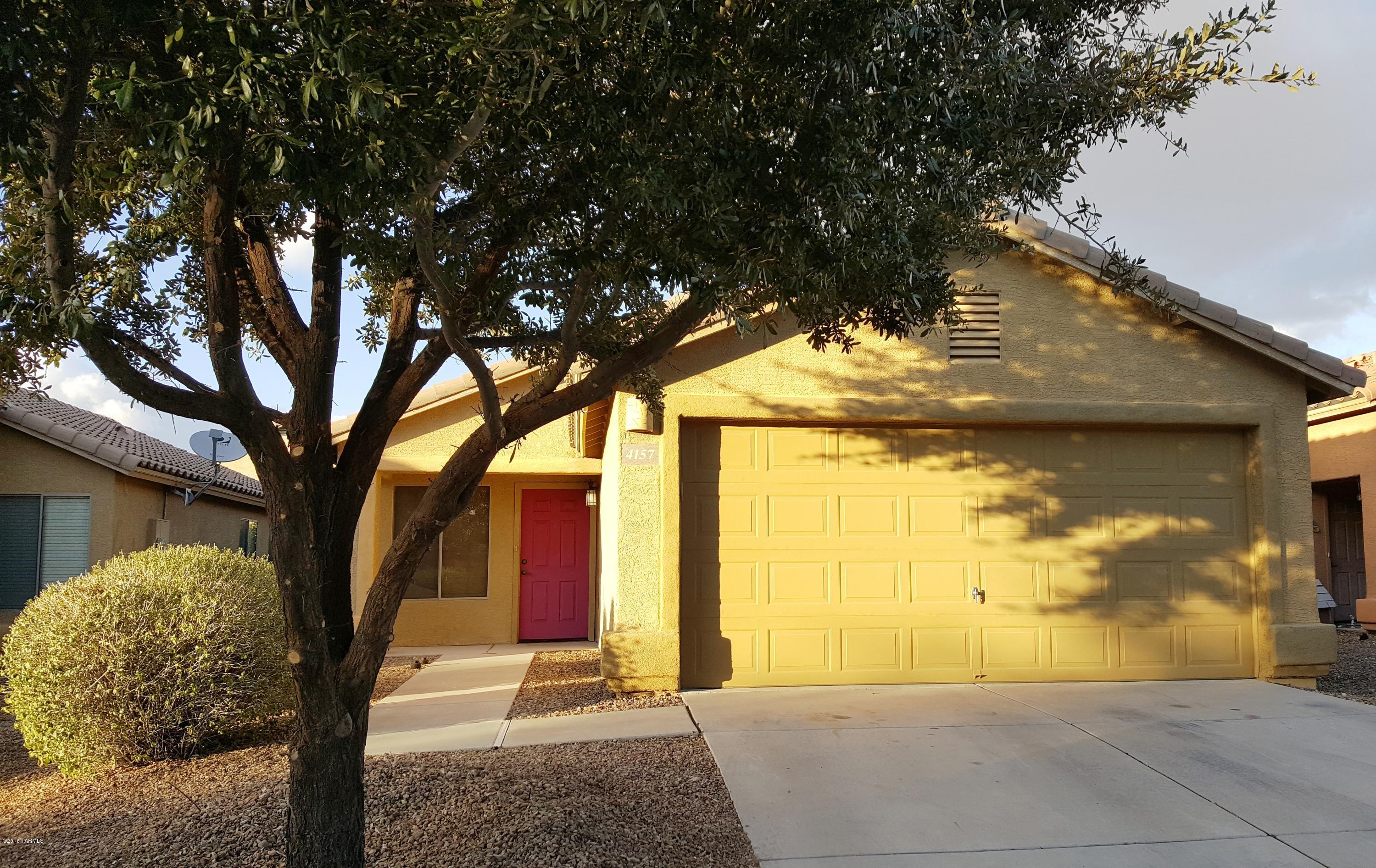 Very sweet home with hard to find details at this price! Designer Paint Colors, Brand New Carpeting, Elegant Bronze Door and Bath Hardware, Ceiling Fans, Water Softener and Reverse Osmosis, Alarm System, Motion Lights, Fluorescent Shop Lights and Keyless Entry at Garage. Kitchen boasts ceramic tile, gleaming Stainless Steel appliances (Refrigerator included), extra-deep Stainless sink, and desirable Kohler faucet. Get ready to RELAX on the lengthy Paver Patio! Plenty of room for the BBQ and gardening. Mature fruit trees and Bouganvilla provide extra privacy and a beautiful greenspace. And the galvanized planting tubs in yard stay, too. Grow your own veggies - the light is perfect for tomatoes!