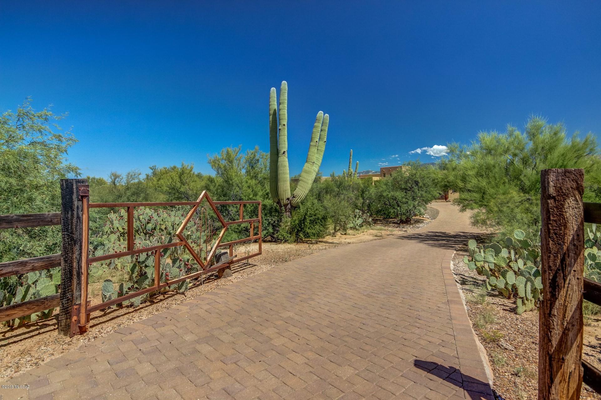 Custom built beauty w/unobstructed views of the Catalina & Tortolita mountains! You won't be disappointed when you walk into this highly upgraded home. The spacious gourmet kitchen offers knotty Alder cabinets, tons of granite counter space, double ovens & extra wide stainless built-in refrigerator. Large eat in dining area w/massive window to enjoy the breathtaking mountain views. Kitchen opens to huge great room w/beehive gas fireplace, custom rustic beams in ceiling & a massive window to enjoy the mountain views. Dining area has a rustic wooden beam entrance &  Coffered ceiling. Large bonus room w/ wet bar & sliding door to patio. Could easily be converted to second master suite! Split bedroom floor plan.  Over sized  laundry room w/knotty Alder cabinets, sink & room for a refrigerator The backyard is an entertainers paradise w/built-in gas BBQ, stacked stone Jacuzzi w/rock waterfall into pool. The house has a large covered patio & a viewing deck  to enjoy the mountain views & the starry nights. Don't forget to check out the over sized garage (25x24) plus a storage area. The lot offers beautiful vegetation, Saguaros & a  brick paver driveway.  Plenty of room to build an extra garage/workshop or add horse facilities.