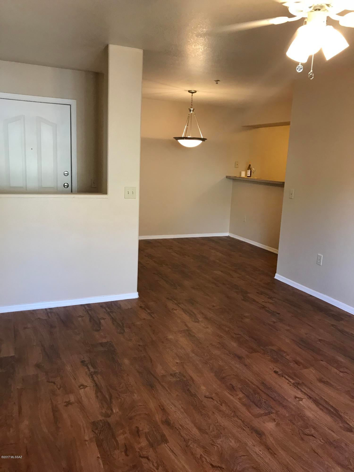 Spacious and open one bedroom with plan Vinyl Plank flooring throughout- NO carpet!  private patio with storage room, Washer and Dryer in unit, LOTS of closet space throughout! Including linen closet, walk in closet in the bedroom, and a walk in pantry. Veranda at Ventana is a 24-hour gated access community with 2 resort style pools, fitness center, in close proximity to shopping, dining, hiking and golf.