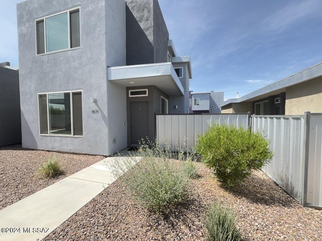 This inviting home boasts 3 bedrooms and 2.5 bathrooms, offering a comfortable living space. Upon entry, you're welcomed into a brightly lit living room area that flows seamlessly into the adjacent kitchen. The kitchen is equipped with stainless steel appliances including a refrigerator, stove, microwave and dishwasher along with ample storage space. Conveniently, a washer and dryer are also included. The generously sized master bedroom features its own private bathroom, complete with a rain shower and dual vanity, as well a spacious walk-in closet. Outside, the cozy backyard offers a perfect space for enjoying outdoor activities or simply unwinding in the fresh air. Plus, the built-in dog door adds a thoughtful touch. Do not miss this opportunity! Exterior landscaping is included.

If pets are allowed and approved, there is a monthly pet fee ranging from $25 - $100 per pet, plus a one-time $150 non-refundable pet fee, per pet. The monthly fee is determined by PetScreening.com.

Our residents are automatically enrolled in our Resident Benefit Package. The cost of this program is $35 per month. For more information regarding this program, please go to www.bluefoxproperties.com to the For Residents tab on the banner and click on the Resident Benefit Package on the drop-down menu.

Every adult age 18 and over must complete an application. The application fee is $55 per adult. The application process includes credit, criminal, previous rental history, employment, and income verification. Residents are required to obtain and keep liability and renter's insurance in full force and effect during the full term of the lease agreement and any subsequent renewals. The coverage must include at minimum the following:

$20,000 renter's content coverage
$100,000 tenant liability insurance coverage
$10,000 renter's bodily injury coverage

Our residents may purchase their own policy as long as Landlord and Agent are listed as "additional insured". It is important to note that "additional insured" and "additional interest" are not the same thing. If the policy provider will not name Landlord and Agent as "additional insured", our residents will have to find an alternate provider that will. Our residents must provide a copy of the policy to Blue Fox Properties, LLC prior to lease signing and prior to signing any lease renewal. If the copy is not provided prior to lease signing, Tenant will automatically be enrolled in the insurance policy provided through Blue Fox Properties, LLC and charged accordingly. The cost of the Blue Fox policy is $20.

Our minimum rental requirements include the following:
1.The applicants' household verifiable gross monthly income must be 3 times the rental rate.
2.All our homes are offered as non-smoking. No smoking is allowed on the premises, inside or outside the home.
3.Reasonable credit which includes but is not limited to an average credit score of 580 for all applicants combined. If you are concerned about challenged credit, you may be able to address this concern by adding a cosigner or offering additional security deposit. Contact us for details.
4.If this property is located within the City of Tucson, housing vouchers will be considered.
5.Applicant to provide proof that debts to previous landlords have been satisfied. An eviction can be grounds for denial.
6.No felonies for the past 10 years related to property damage, illegal substance manufacturing or distribution, or assault. Other criminal activity may be grounds for denial.
7.All pets are subject to approval.
8.No bankruptcies that have not already been discharged.
9. All current or pending collection accounts owed to any utility companies must be paid in full, with no exception, and must provide a receipt from the collection agency or utility company stating the collection fee has been paid or settled.
10. You must fill out an application on www.bluefoxproperties.com. Applications submitted through any other site will not be accepted and Blue Fox will not be responsible for any refunds.

Blue Fox Properties is an Equal Opportunity Housing provider. We are also licensed REALTORS.