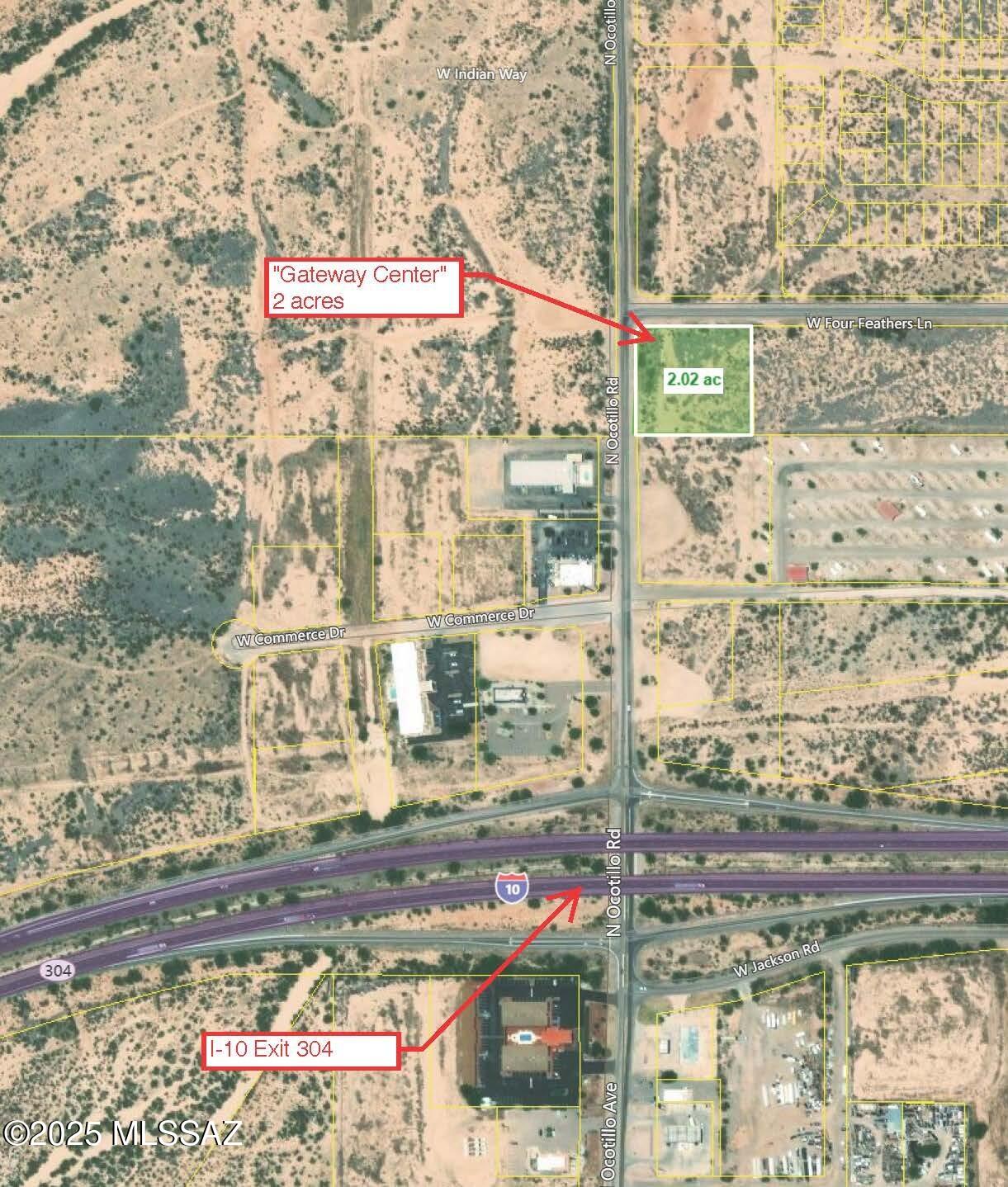 Corner commercial lot with great I-10 access.  Electric, water, and sewer to lot line.

Great location just 1/4 mile from I-10 exit off and on ramp.