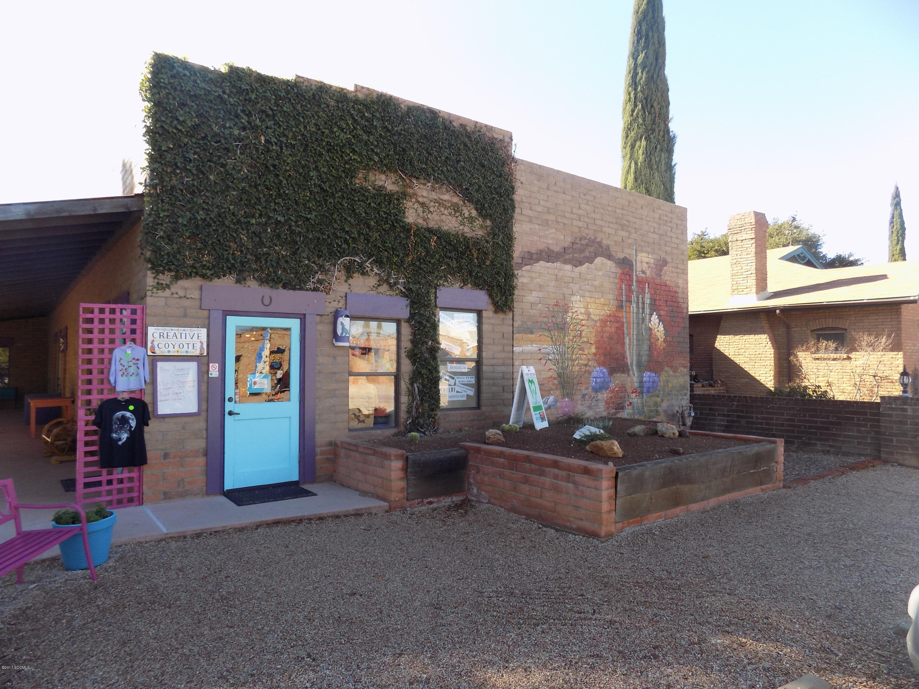 Great location in Historic Tubac Village! Situated on Tubac Road, a high traffic, highly visible retail location. Excellent condition, retail space features hand built display cases. Room for growth in back of store, unfinished room can be converted to retail or living quarters, Business can be sold separately.