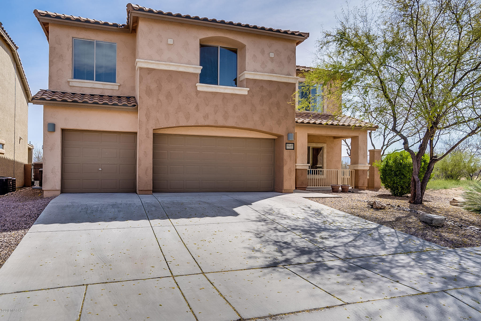 This 6 bedroom 4 bathroom home for sale is located in desirable Rancho Sahuarita. You'll have plenty of elbow room with two dining areas, two living areas, plus a loft. In the kitchen, enjoy the brand new sink, countertops, & beautiful tile black splash. Extra storage & seating at the island. With the kitchen open to the family room, the chef can join the action while hosting parties. Enjoy privacy & desert views beyond the back fence while you roast s'mores over the built-in firepit making precious memories with your family & friends. Gorgeous mountain views from the south-facing master bedroom. Cul-de-sac and no neighbor to the west. Adventure awaits in this large family home. Come experience desert living at its best. Solar panels equals low electric bills.