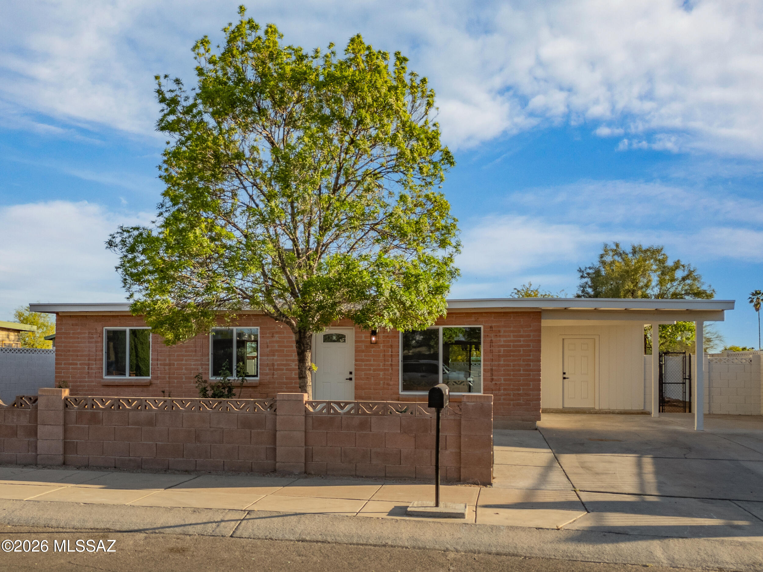 beautifully remodeled 3 bed, 2 bath home blending modern style with everyday comfort! enjoy fresh interior and exterior paint, luxury vinyl plank flooring throughout, and a stunning kitchen with new cabinets, quartz countertops, updated fixtures, and stainless steel appliances. matte black lighting, ceiling fans, and hardware add a sleek touch. new dual pane windows bring in natural light and efficiency. major upgrades include a 2022 hvac system, new electric water heater, and a new built-up roof with warranty. outside features a landscaped front yard and fully fenced backyard. exterior laundry with electric hookups completes this move-in ready gem!