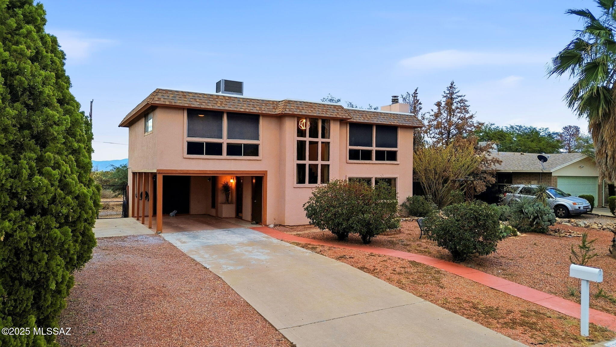 Welcome to Pueblo Del Sol Country Club Estates. Discover a charming move-in ready 3bed/2bath home. Featuring modern amenities. HVAC installed 2022, Smart Thermostat w/remote operation, New Electric panel May 2025 & EV charger. Kitchen offers beautiful quartz countertops & stainless steel appliances. An ideal space for culinary creativity & entertaining. Enjoy a spacious lot w/a large covered back patio, perfect for gatherings & relaxation. The elevated deck provides stunning views of the serene Sierra Vista landscape. A must-see for anyone looking for a comfortable living space. Your dream home awaits! Seller offering top-of-the-line Old Republic Home Protection warranty. Platinum plan with total care.

Outdoor enthusiast! Check out the amazing Kartchner caverns. Enjoy cave tours, the bat walk, camping & cabins. 
The Coronado National Forest offers you to experience all 4 seasons during a single day's journey. Spectacular views from the mountains. Wander through the desert among the giant saguaro cactus and colorful wildflowers in the morning. Linger over lunch beside a mountain stream or lake and play in the snow all before the day's end.(
Huachuca City & Benson are just a drive away.
Parents & students, Cochise Jr College Benson Campus in the area. For that next step in life.