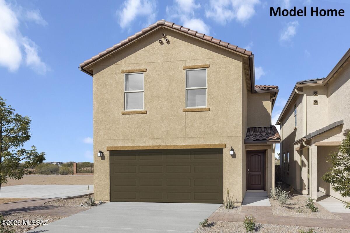 Brand new community in Rancho Del Lago master plan. This two-story home features a covered back patio, under stair storage at garage, and ENERGY STAR certified cellulose insulation. The kitchen showcases granite countertops in three color choices, cabinets in three color choices, a large walk-in pantry, and Whirlpool® stainless steel appliances. Upstairs, the loft provides space for movie night or workouts. The primary suite boasts an adjoining bathroom with a walk-in closet, dual-sink vanity, and walk-in shower. This is a floor plan listing. Home is to be built, and buyer may choose features and homesites that are not included in this base price. Call today for more information. Base price range does not include lot premiums and/or additional upgrades other than included features