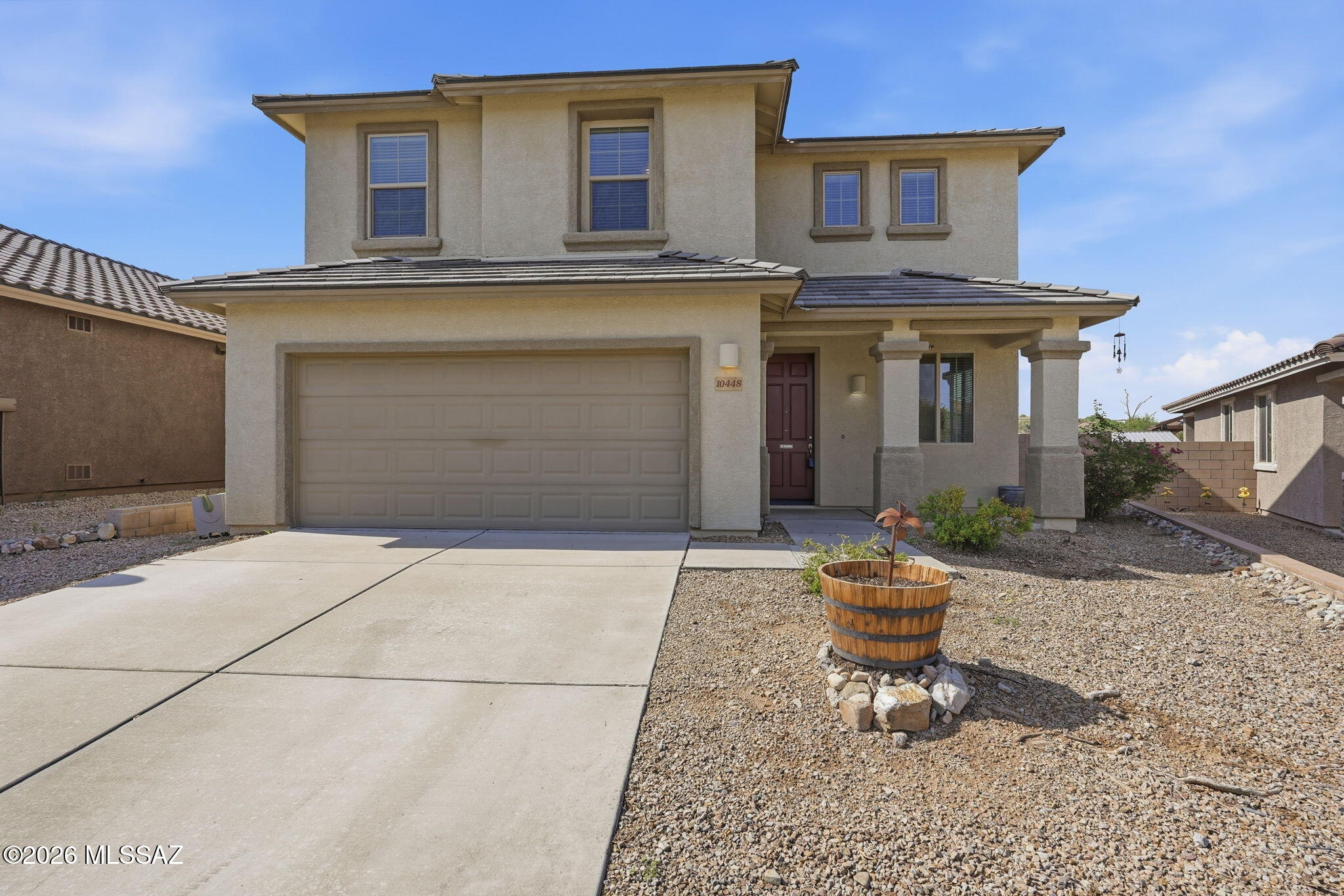 Welcome to this spacious family home situated on one of the largest lots in the subdivision! Designed for comfort & entertaining, kitchen features beautiful granite countertops, tons of cabinets, center island overlooking family rm/dining area creating the perfect gathering space.  Main floor offers formal living room, along w/convenient downstairs bd/ba  - ideal for guests or a home office. Upstairs, you'll find a generous loft w/endless possibility, whether you envision a game/media rm, play area or home gym. Upstairs laundry room adds everyday convenience, while spacious split plan provides plenty of room for the whole family. Primary Suite features dual sinks, garden tub, shower & lg walk-in closet! Enjoy the oversized backyard w/endless potential to create your dream outdoor retreat!