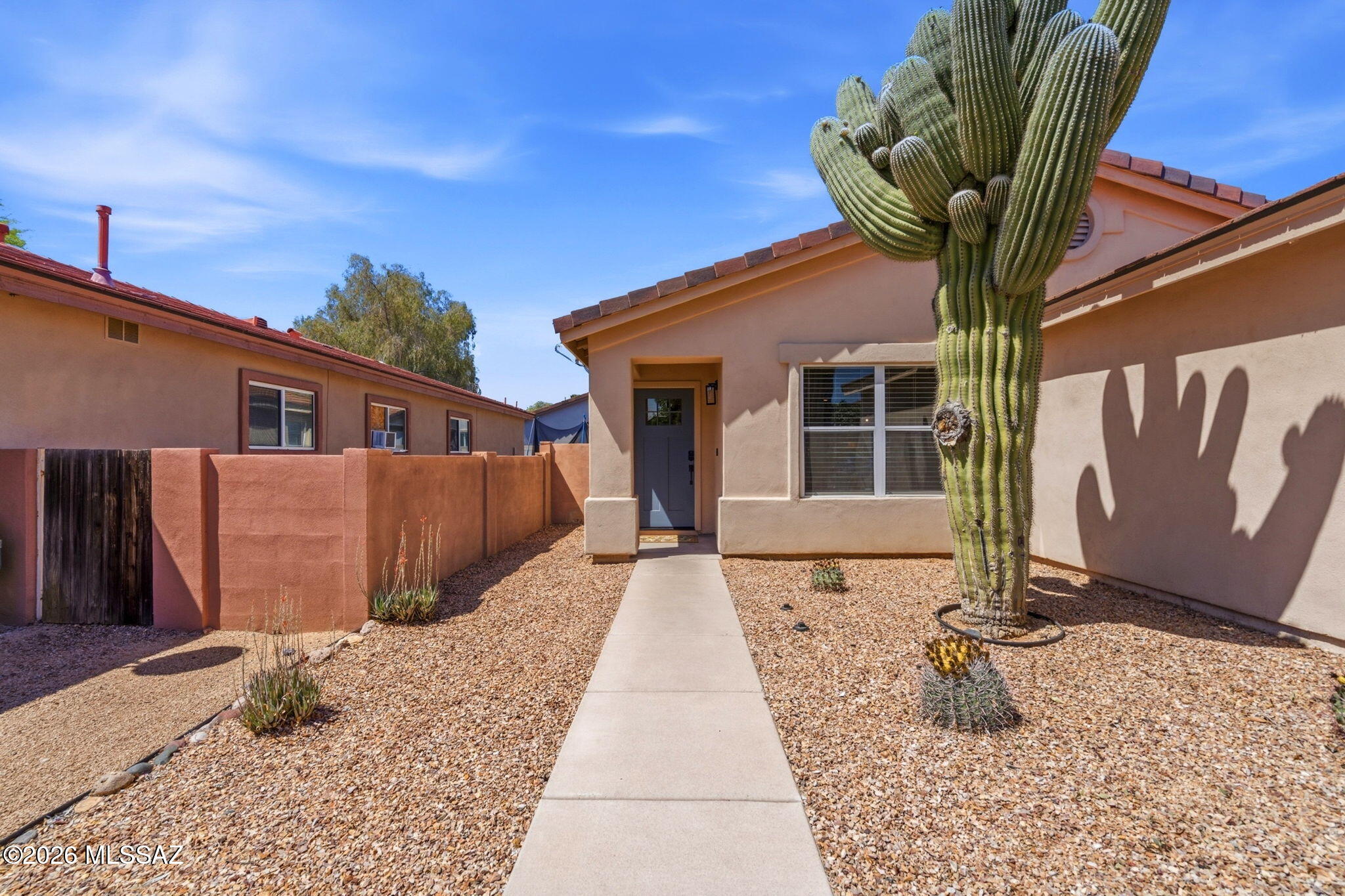 Welcome to this beautifully maintained 3-bedroom, 2-bath home with a versatile den, perfectly situated in the highly desirable Rancho Sahuarita community. This move-in-ready property showcases pride of ownership throughout, featuring numerous upgrades that enhance both style and functionality.
Step inside to discover a spacious and thoughtfully designed floor plan, ideal for both everyday living and entertaining. The additional den offers the perfect flex space for a home office, media room, or guest retreat. The upgraded finishes and well-kept interiors create a warm, inviting atmosphere you'll love coming home to.
Enjoy energy efficiency with leased solar, helping to keep utility costs down while supporting a more sustainable lifestyle.