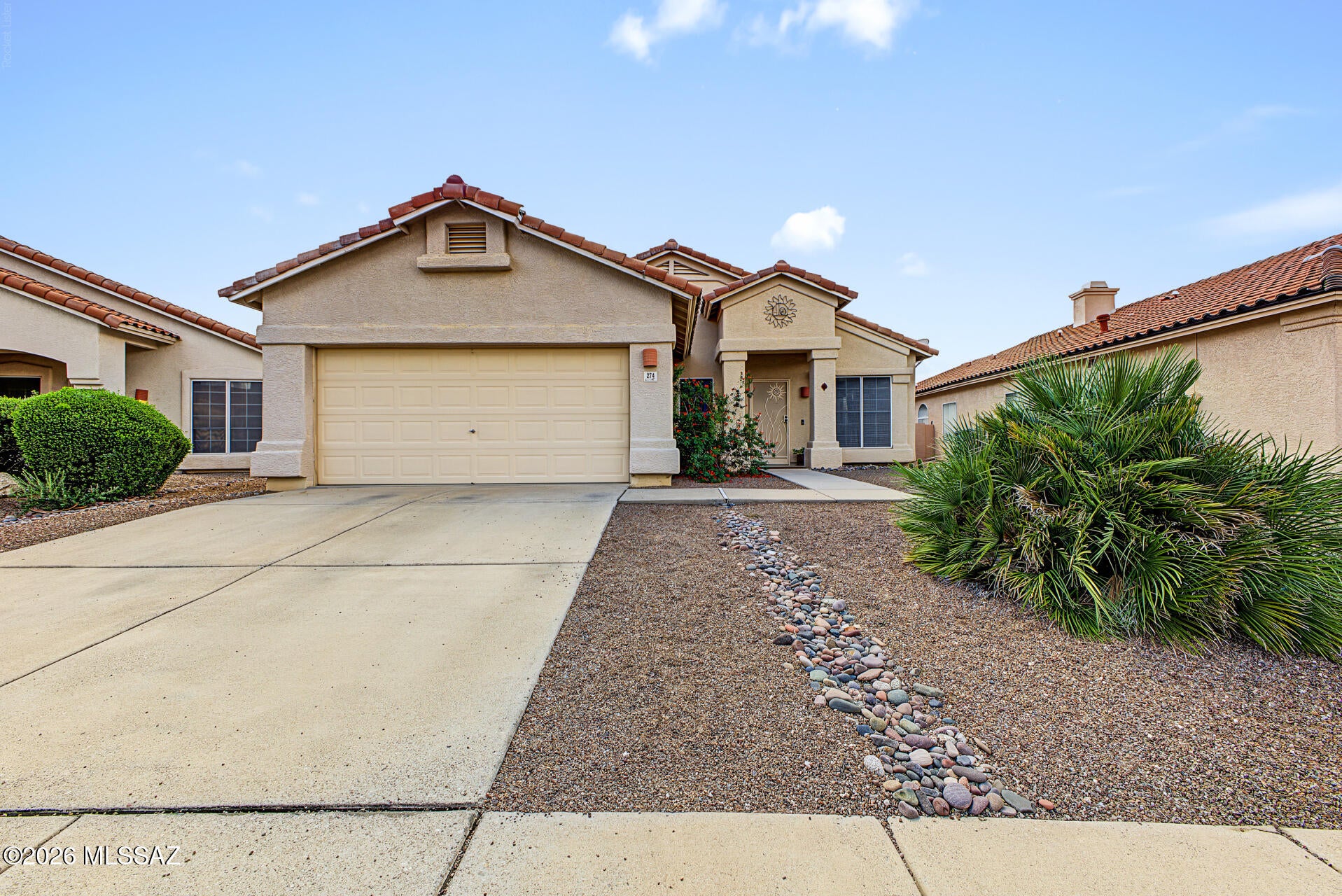 Welcome to this beautiful 4-bedroom, 2-bath home in desirable Sonoran Heights! Offering 1,790 sq. ft. of single-story living, this home features vaulted ceilings, a cozy gas fireplace, and a spacious kitchen with granite countertops, stainless steel appliances, and a center island. The primary suite includes a walk-in closet, dual vanities, and quartz countertops. Step outside to your own backyard retreat featuring a sparkling pool, spa, covered patio, and low-maintenance desert landscaping. Complete with a 2-car garage and convenient East Tucson location, this home offers the perfect blend of comfort, functionality, and Arizona outdoor living!