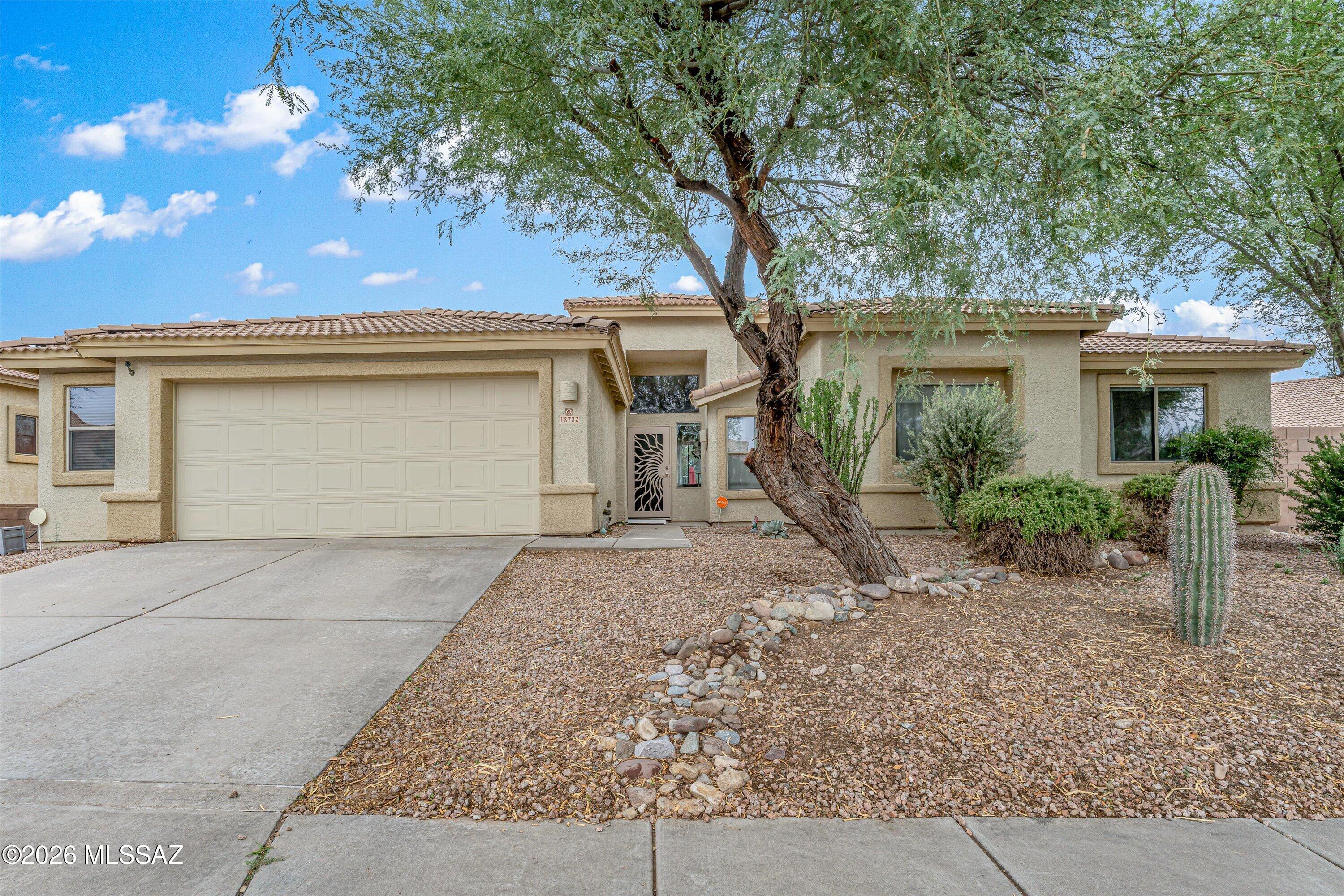 Assumable Loan at 5.75% | Move-In Ready | Resort-Style Backyard | No Rear Neighbors.

Welcome to your own private oasis in the desert! From the moment you enter, expansive views draw you toward an incredible backyard designed for both relaxing and entertaining. This move-in ready home offers a desirable open-concept floor plan with plenty of natural light and a seamless flow between the living spaces. The spacious primary suite provides a peaceful retreat and features direct access to the backyard, making indoor-outdoor living effortless. The home offers 3 bedrooms plus a versatile den, providing flexibility for a home office, guest space, or additional living area.
Step outside to an entertainer's dream! The beautifully appointed backyard features a heated PebbleTec pool with lagoon-style design, rock waterfall, spa, built-in BBQ, and gas fire pit, the perfect setting for Arizona evenings, weekend gatherings, or simply unwinding at home. With no rear neighbors, you'll enjoy added privacy while the view fence opens to beautiful views of the former golf course. Inside, maple cabinetry throughout, including the laundry room, adds warmth and functionality. The garage features built-in cabinetry for convenient storage. With an assumable 5.75% loan, an exceptional outdoor living space, flexible floor plan, generous storage, and a prime private setting, this home offers the opportunity to enjoy the Arizona lifestyle in comfort and style. Come see everything this home has to offer!