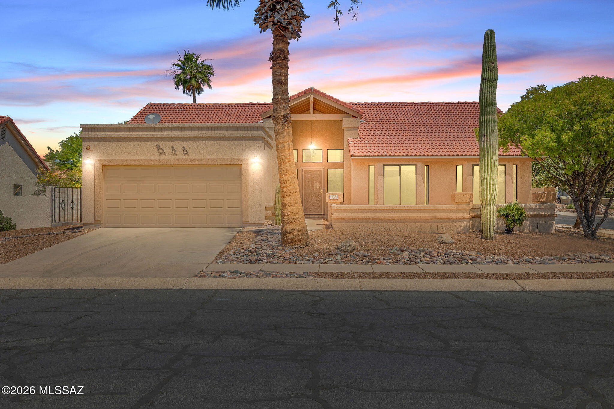 Located in the highly desirable Copper Creek neighborhood, this beautifully maintained 3-bedroom, 2.5-bath home offers comfort, style, and stunning mountain views. Situated on a premium corner lot with no neighbors behind, you'll enjoy added privacy and peaceful surroundings.

Step inside to find a bright, open layout with tile flooring throughout--no carpet--making for easy maintenance and a modern feel. The home has been freshly updated with new interior paint, giving it a clean and move-in ready finish.

The spacious kitchen and living areas flow seamlessly to the backyard, where a full-length covered patio provides the perfect space for relaxing or entertaining while taking in the mountain views.

Additional upgrades include a partially new roof, a freshly painted garage with bra epoxy flooring, and thoughtful touches throughout that reflect pride of ownership. The home is all one level with just a single step at the entry, offering both convenience and accessibility. 
This is a rare opportunity to own a well-cared-for home in one of the areas most sought-after communities-don't miss it!
