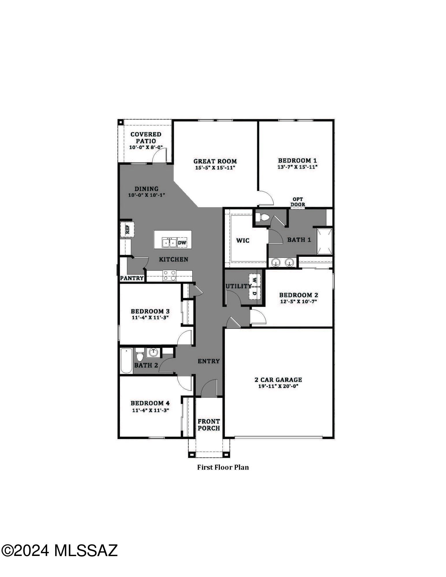 You will love where this home is located. You'll have no front or rear neighbors. A park just a few feet away. Gorgeous Views! It's a prime location indeed! It's been beautifully designed with contemporary gray shaker-style cabinets, white sleek quartz countertops, an undermounted oversized single bowl stainless sink, and quartz bath vanities. Don't forget all our DR Horton homes also have included Smart Home Technology, a Water Filtration System and an abundant amount of Recessed Lighting! 
As a homeowner in the Saguaro Bloom you'll have full access to the Amenities Center, Multiple Pools, Gym, Lounge, and a Reservable Kitchen to celebrate your next gathering!