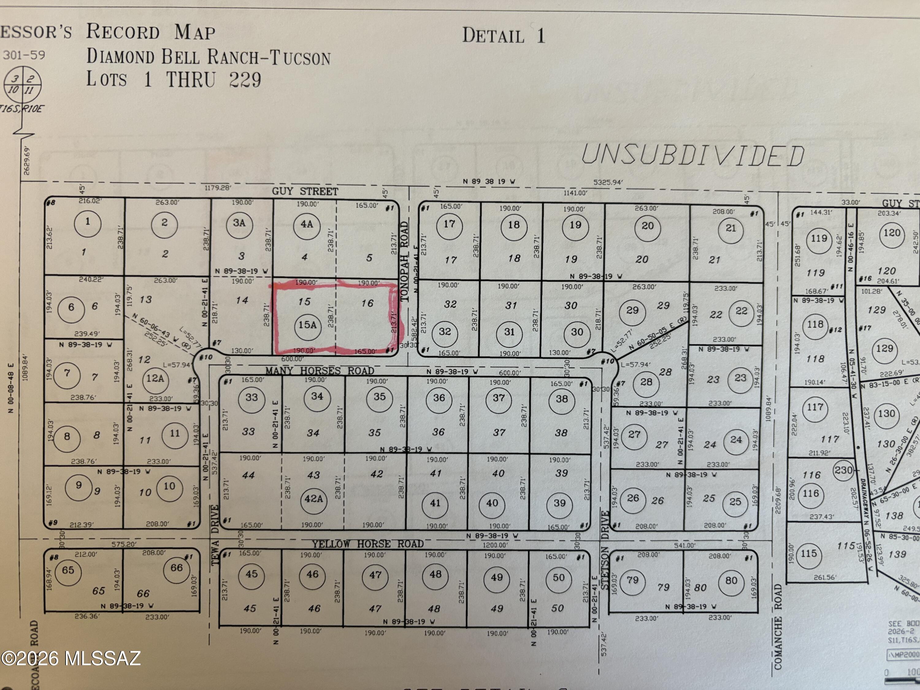 Diamond Bell Ranch - Tucson (1-229) - Land