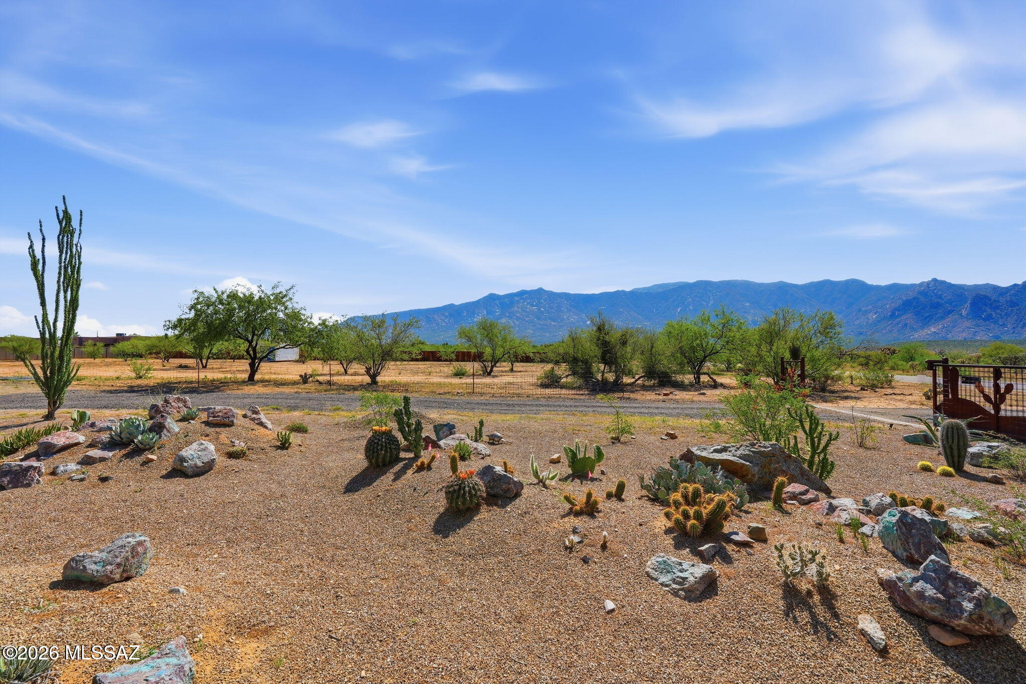 Peaceful desert living with unobstructed Catalina Mountain views! Located on a paved road adjacent to State Land, this property offers miles of riding and hiking opportunities right outside your door. .3 miles to Catalina State Park entrance gate. Horses and newer manufactured homes are allowed and there is no HOA. Two existing RV hookups provide flexibility to live in your RV while building your dream home or simply enjoy the quiet surroundings. Improvements include a 12' x 16' Tuff Shed and a separate 12' x 17' brick laundry/storage building with washer and dryer, utility sink, on-demand water heater, and 200-amp service. Easy-care landscaping features mature trees and an exotic cactus garden. Bring your vision and create your own desert retreat!