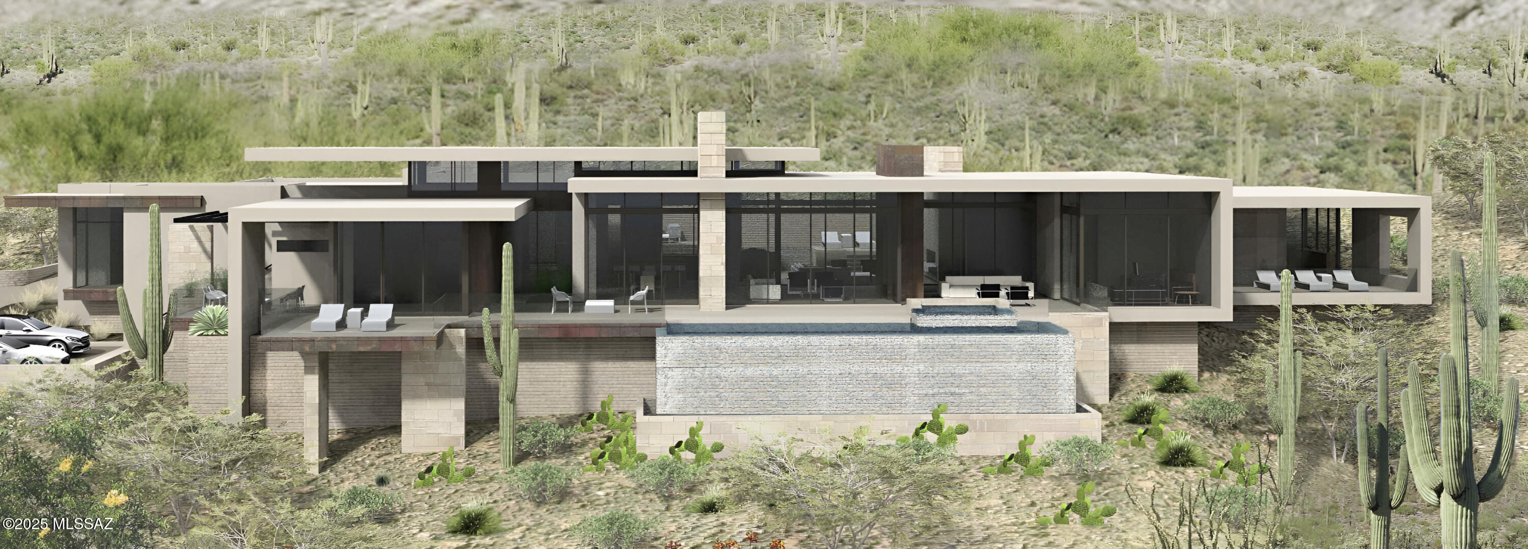 Perched on the highest lot in the exclusive and highly sought-after Pima Canyon Estates, this architectural triumph offers commanding 360-degree views that stretch across the shimmering cityscape below and the majestic surrounding mountains. Designed by the award-winning Kevin B. Howard Architects, this residence is a harmonious blend of bold modern design, timeless elegance, and unrivaled craftsmanship.
Boasting 6,000 sq ft, 5 spacious bedrooms, 5.5 impeccably designed bathrooms, a dedicated office, and a 4-car garage, every element of this home speaks to luxury and precision. The interiors are adorned with meticulously selected finishes, curated to evoke both warmth and sophistication, creating a living experience that is as visually stunning as it is comfortable.
Agent related to sell