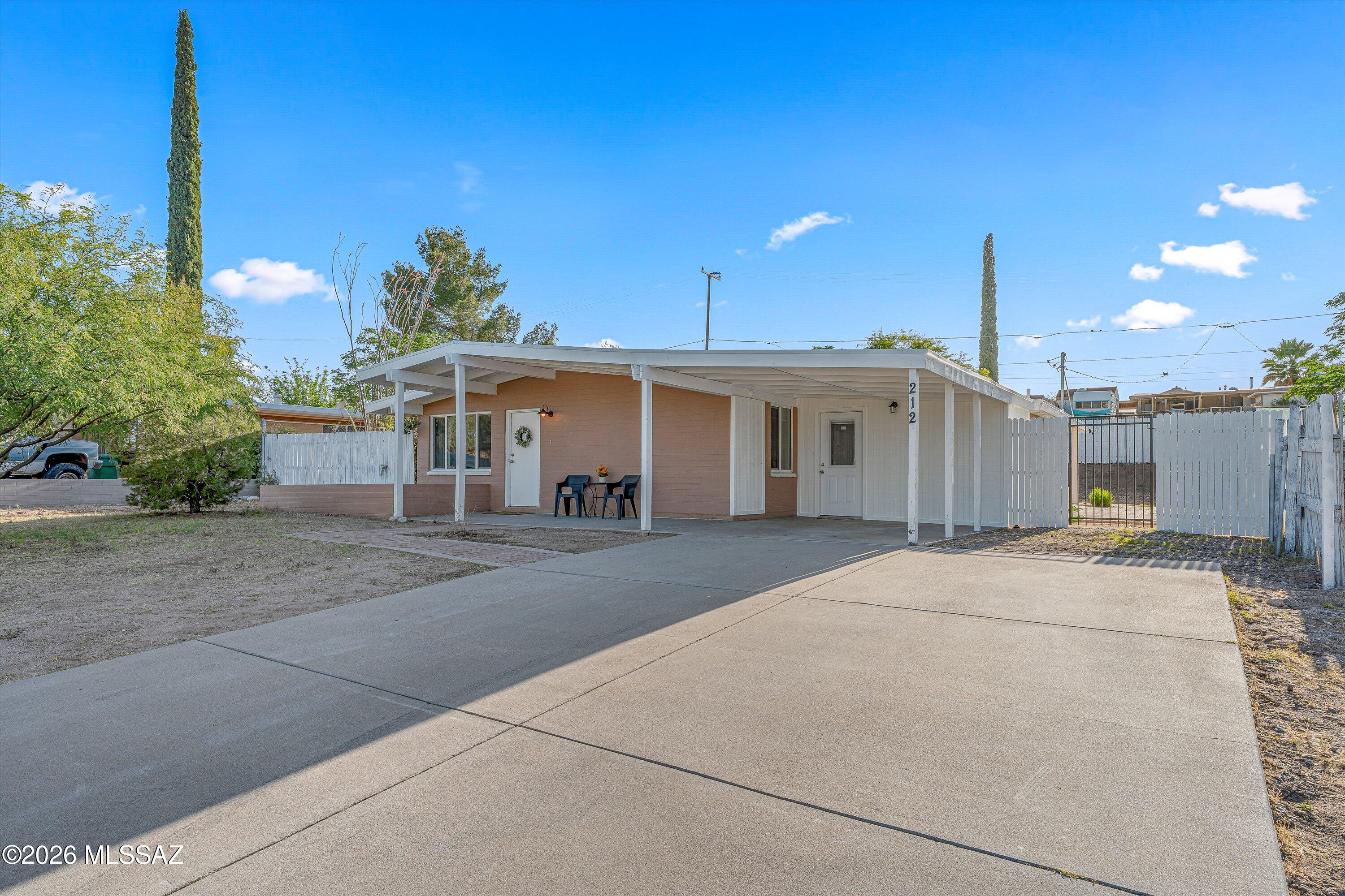 This fully remodeled 3-bed 2-bath home with central AC is ready for move-in! This clean home has new kitchen appliances, an interior laundry room, and hard flooring throughout. The large backyard if fully fenced, and the concrete front driveway has lots of room for parking. Primary bedroom has mini split additional AC unit, rest of home has central AC. Owner pays sewer, but tenant pays all other utilities. Please contact property manager for more details and to schedule a showing.