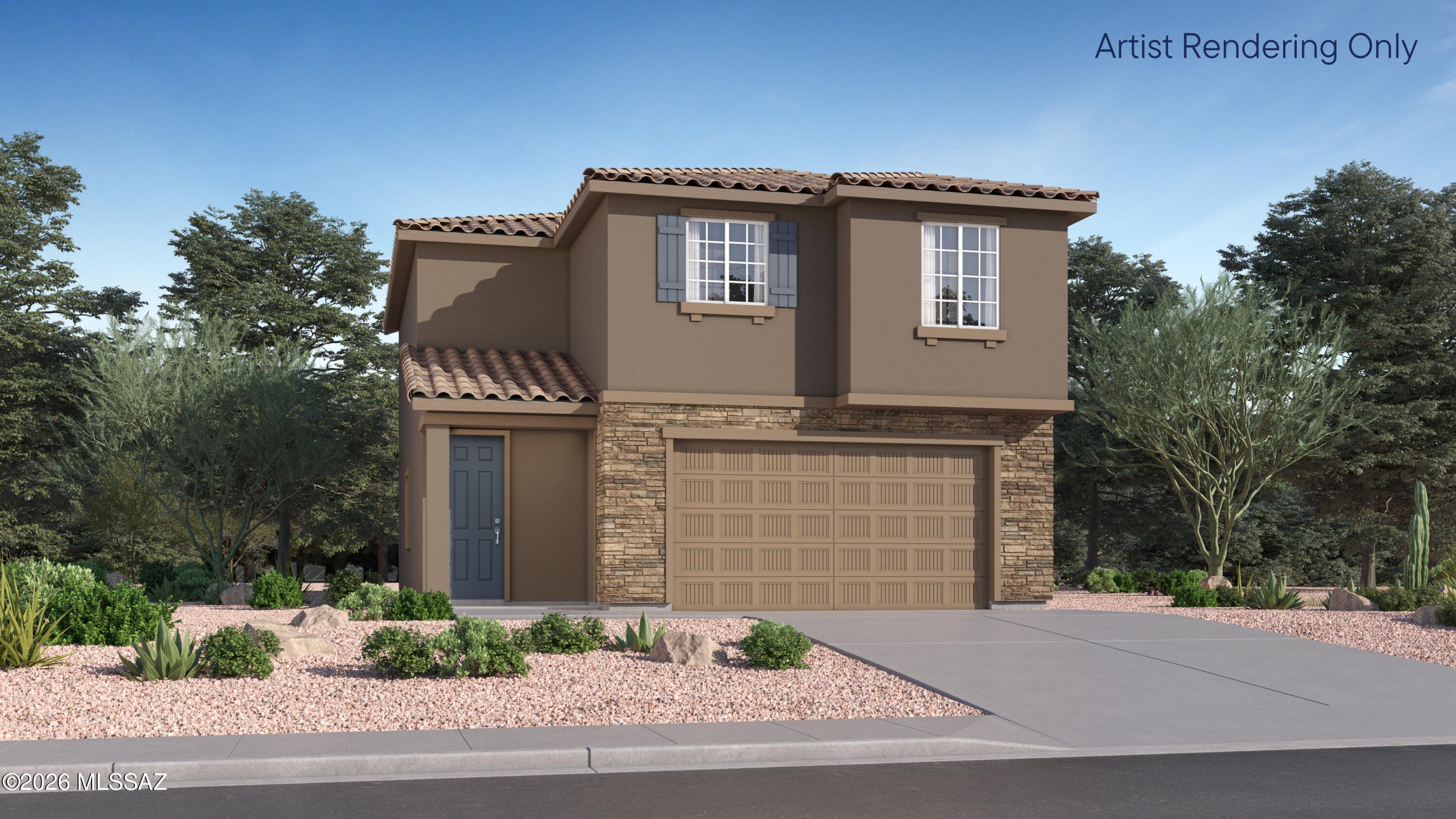 This new two-story home is host to a spacious and flexible open-concept layout on the first floor that blends the kitchen, dining area and family room for seamless transitions and everyday multitasking. On the second level, a versatile loft provides a convenient shared living area easily accessible from three bedrooms and a lavish owner's suite with a full bathroom and walk-in closet. Our homes come with Quartz Countertops, the Rinnai Tankless Water Heaters, Smart Thermostats, Post-Tension Foundation, Radiant barrier roof decking, 2'' Faux Wood Blinds and more! As an added bonus, this home includes a washer and dryer!