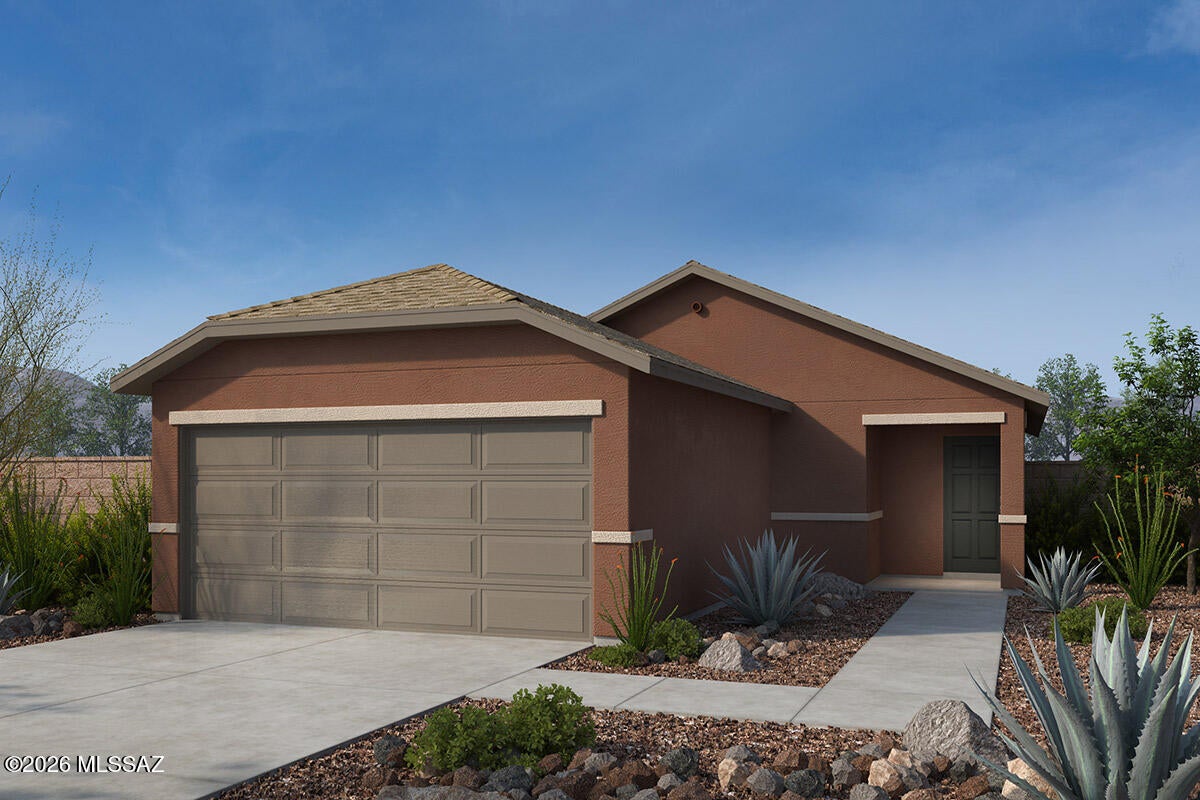 This single-story home presents an open floor plan with ceramic tile flooring. Overlooking the great room, the kitchen features 42'' poplar upper cabinets, a peninsula, and Whirlpool® stainless steel appliances, including a gas range, dishwasher, and refrigerator. The primary bedroom boasts a walk-in closet and adjoining bath with a dual-sink vanity and walk-in closet. The dedicated laundry room is equipped with a Whirlpool® washer and electric dryer. Storage space includes two-car garage, kitchen pantry, hall linen closet, and entry coat closet. Price includes discount predicated on using seller's preferred lender KBHS. Property taxes are not available to date.
