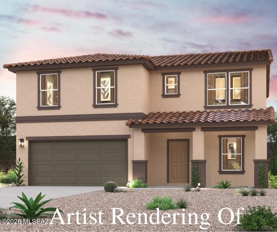 ''Welcome to your spacious and elegant home in the desirable Entrada del Toro. Introducing the Jasmine Plan! This beautifully designed two-story home offers a blend of modern convenience and elegant style. The main level features an open-concept layout that seamlessly connects the great room, dining room, and kitchen. The kitchen is equipped with granite counters, stainless steel appliances, and an island. Adjacent to the kitchen is a dining area that opens up to a patio. The main level also includes a versatile bedroom and a full bath, providing flexibility for guests or additional living space.

On the upper level, the owner's suite provides a serene retreat with a walk-in closet and an en-suite bathroom featuring a double vanity.