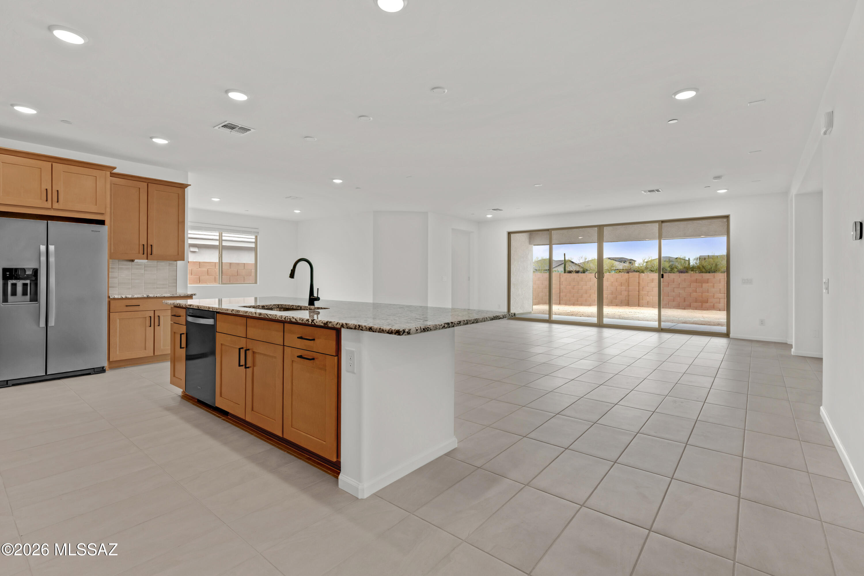 Currant plan with Ranch elevation. This beautiful new floorplan features open Greatroom concept with where the heart of your home seamlessly blends the living, dining, and kitchen areas. The kitchen boasts gas range, granite counters, center island & spacious walk-in pantry. Owner's suite features huge walk-in closet, vanity with twin sinks, linen closet & tiled walk-in shower. Enjoy the pleasure of outdoor gatherings on the covered back patio which includes a gas BBQ stub-out. Includes 8' interior doors, Tankless water heater, faux wood blinds.