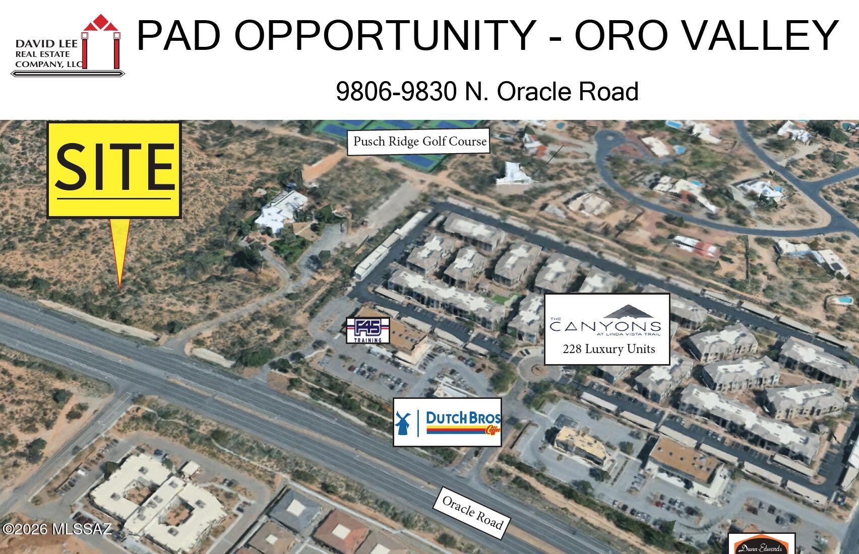 9806 and 9830 Oracle Road lots for sale. 
Contact agent for details.