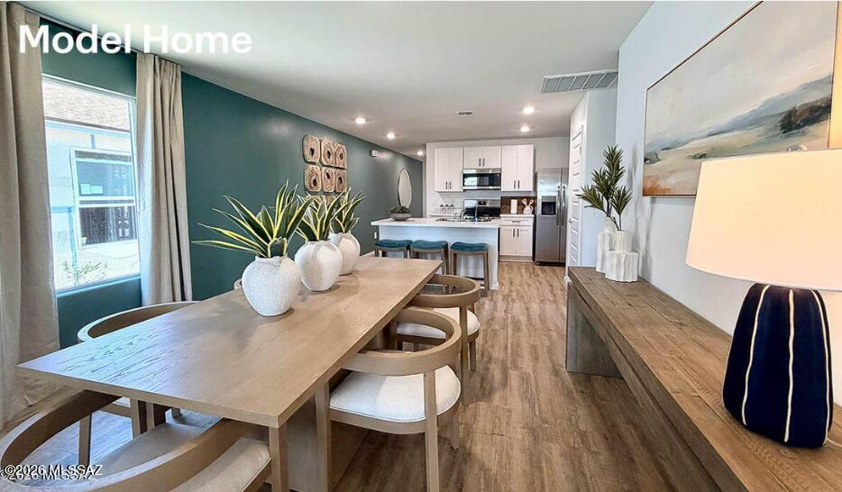 Welcome to The Cedar at Sorrel Ridge Estates by D.R. Horton in Southwest Tucson, AZ. This 1,434 sq. ft. single-story home blends comfort, modern style, and everyday convenience. The open-concept layout connects the great room, dining area, and kitchen--perfect for entertaining. Enjoy three bedrooms and two baths, including a private primary suite with walk-in closet and en-suite bath. A central utility room adds convenience, while the backyard offers mountain views and space to unwind. Smart Home features come standard. Sorrel Ridge Estates includes trails, a playground, and a dog park, all near major employers and Tucson International Airport.