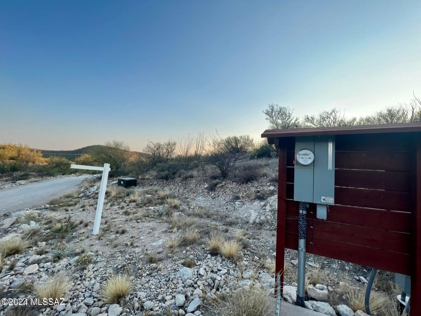Just 20 minutes outside the city. Build your dream home right here among the Arizona mountains, with the perfect backdrop of Mica Mountain and Mt Lemmon. Electricity is provided by Trico Electric Cooperative, share well. No HOA. This is a well-rounded, safe community, spectacular sunsets, plentiful sunshine, and wide open spaces.